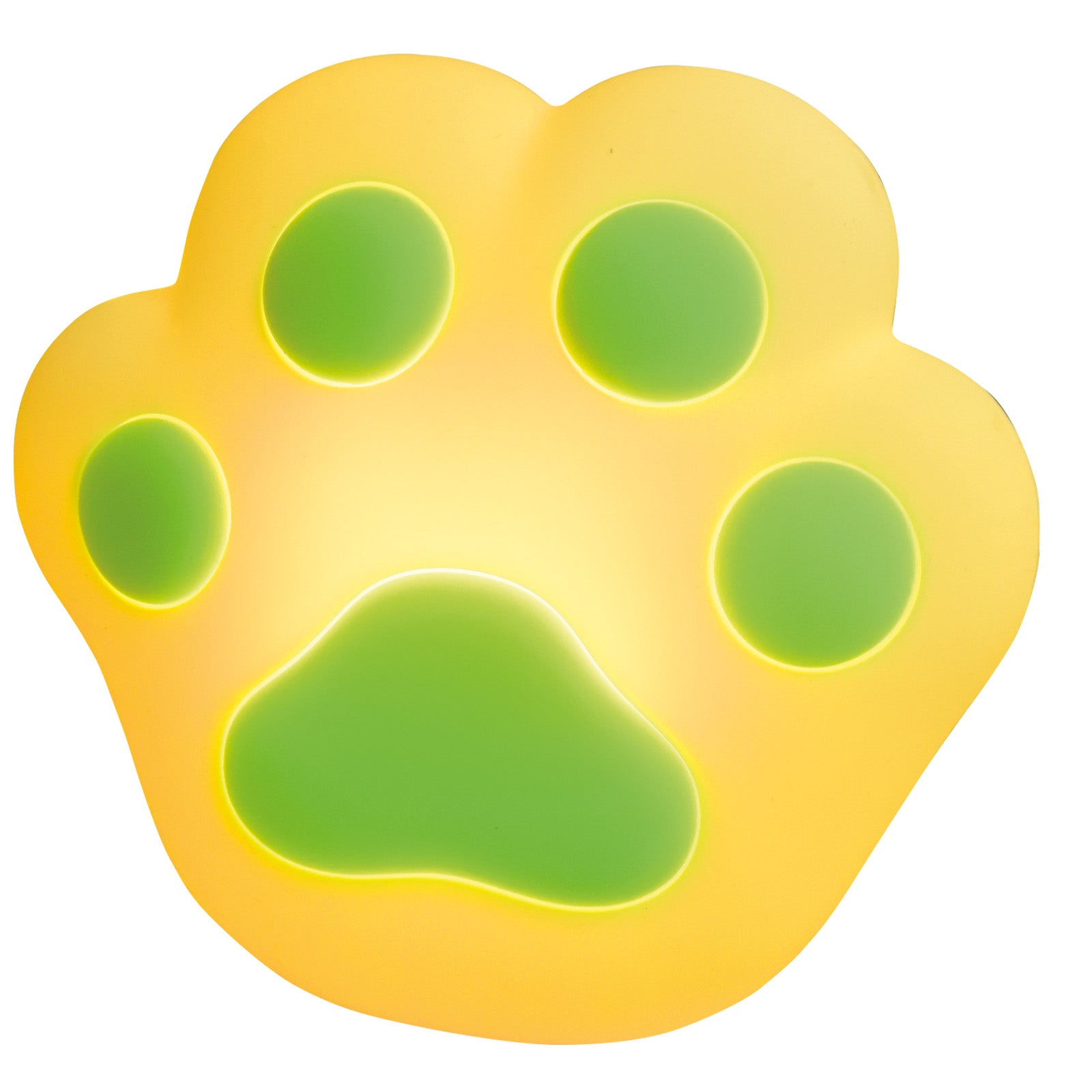 Arlec mint green cat paw LED night light with rechargeable battery for bedrooms