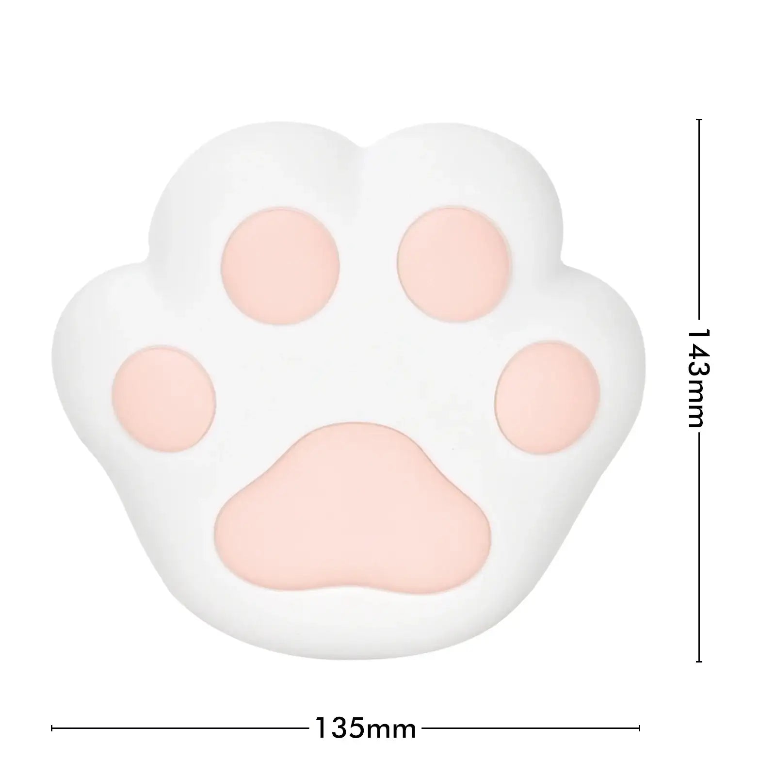 Arlec pink rechargeable cat paw night light with soft LED for nursery or bedroom
