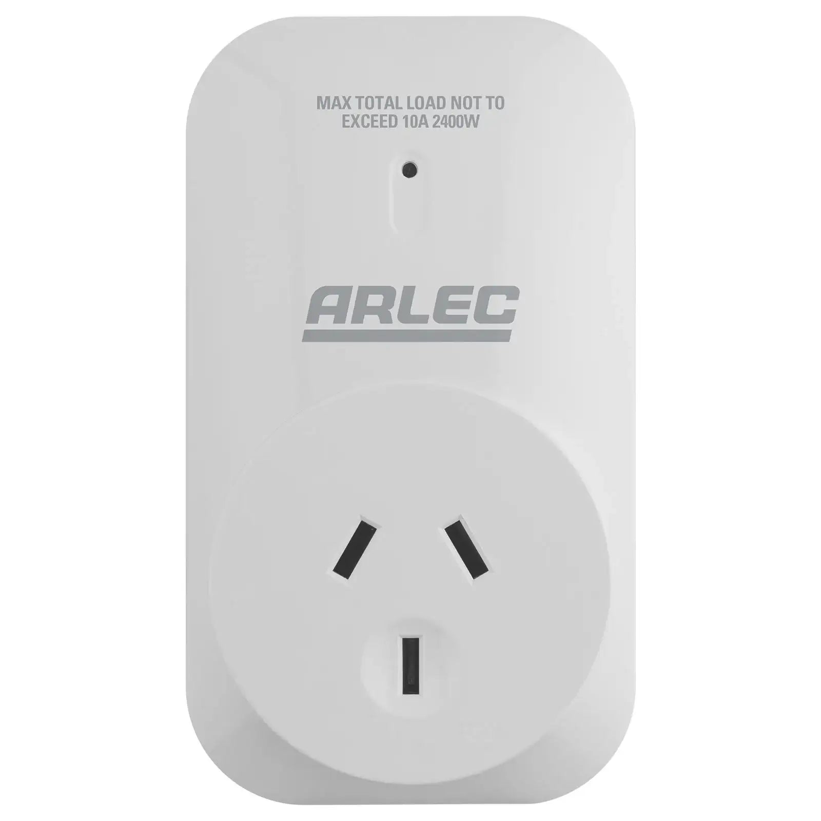 Arlec remote controlled power outlet RC210 white smart plug with max load rating