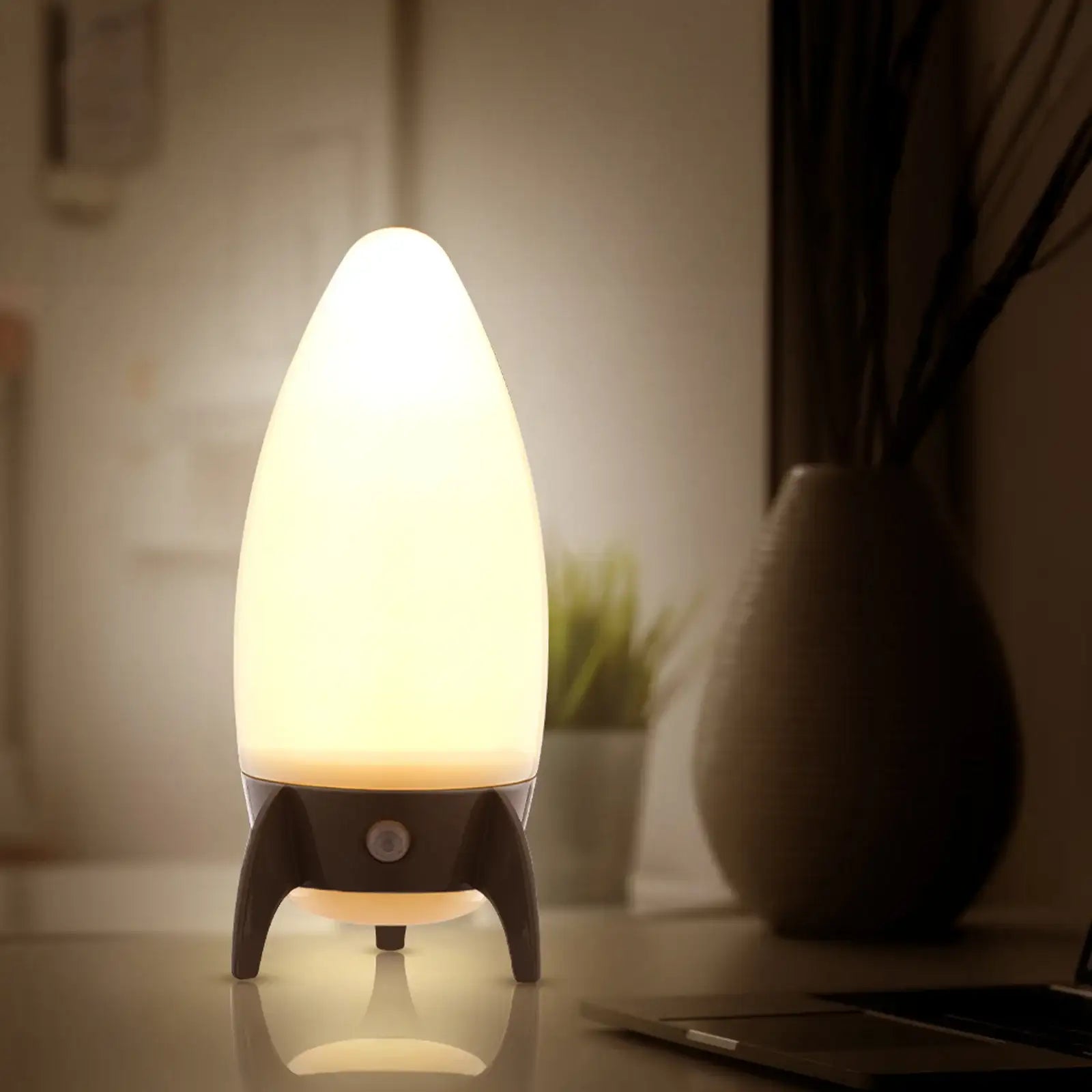 Arlec rocket-themed motion sensor night light with colour changing LED for kids