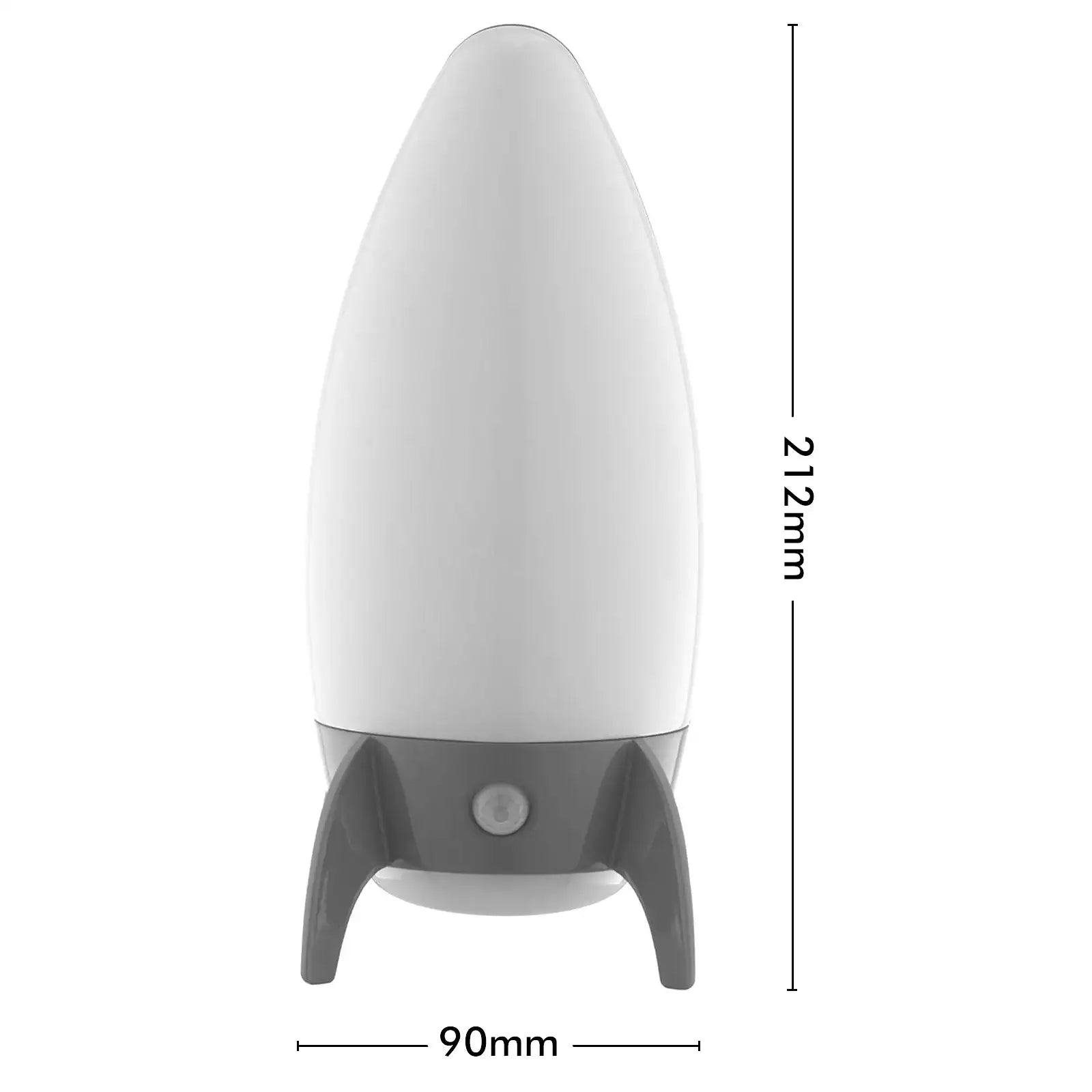 Arlec rocket-themed motion sensor night light with colour changing LED for kids