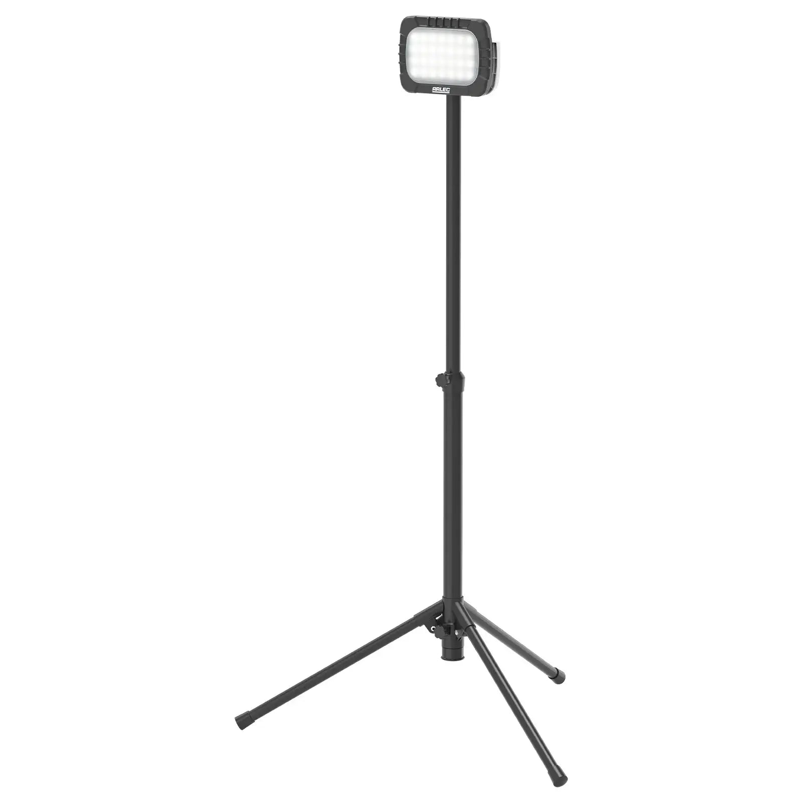 Arlec single-head 1000lm rechargeable tripod work light – USB-C, weatherproof