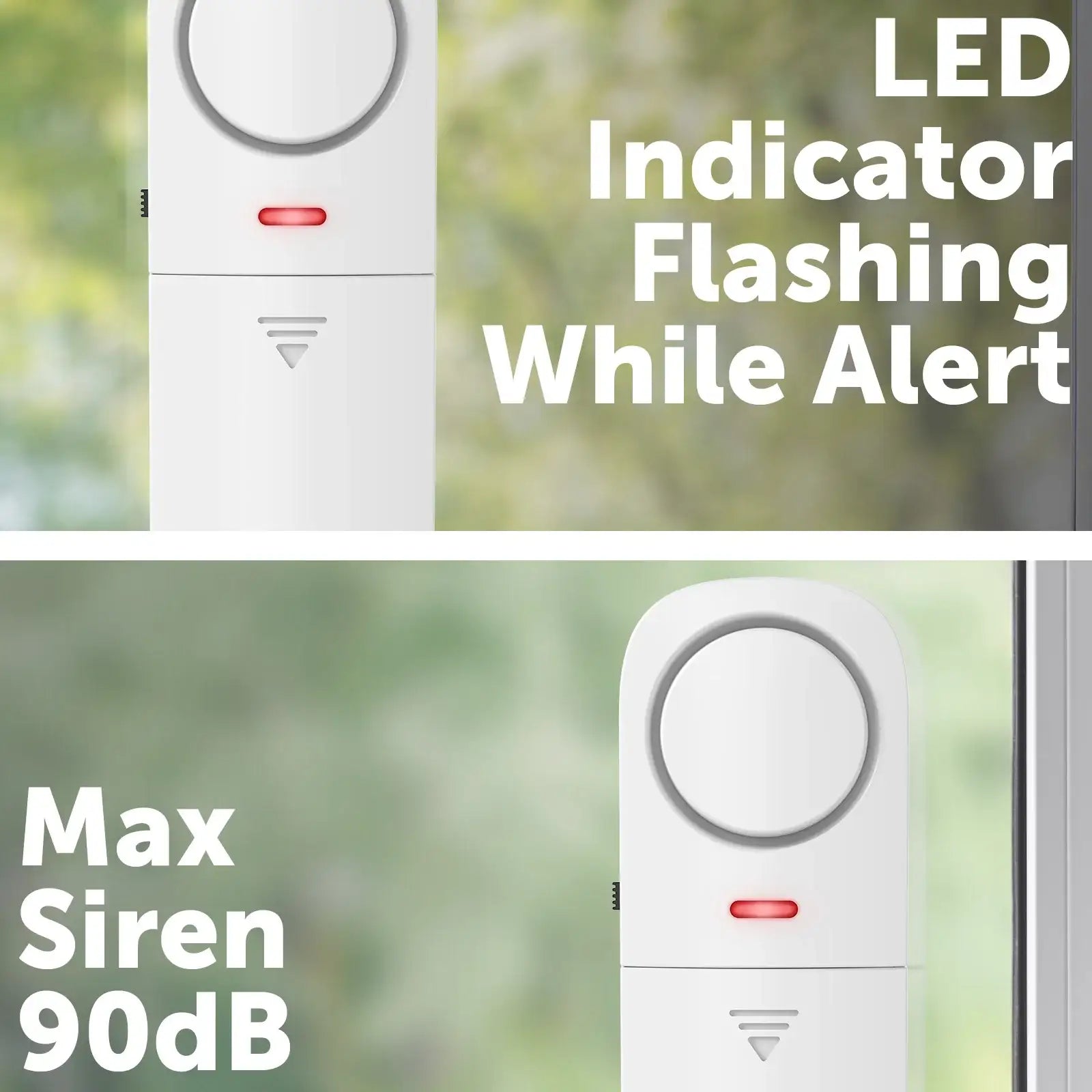 Arlec Slim Window Vibration Alarm – window door alarm, home security alarm, Arlec contact sensor