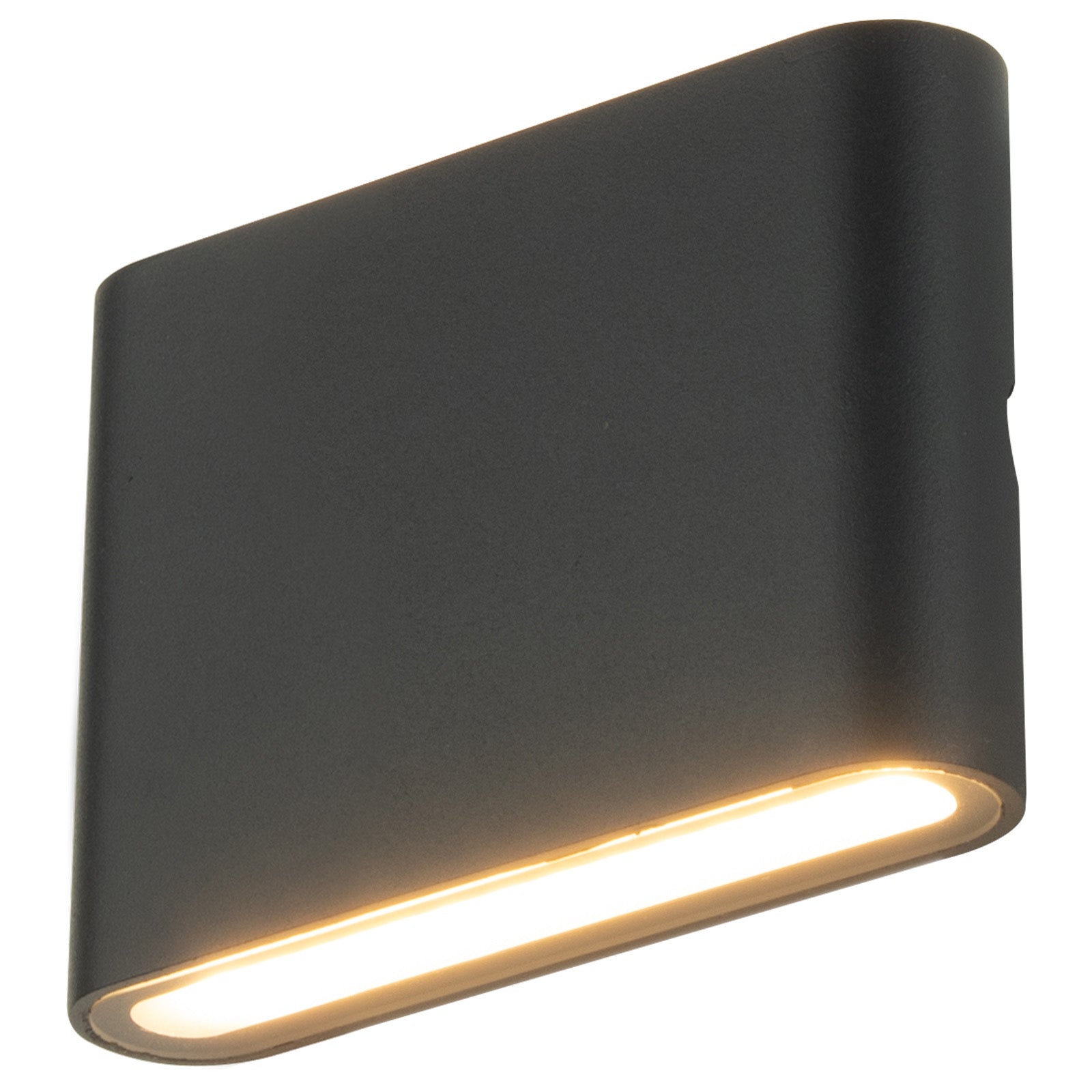 Arlec Small Doppia LED CCT Slim Line Wall Light - exterior wall light, energy efficient LED, CCT selectable light