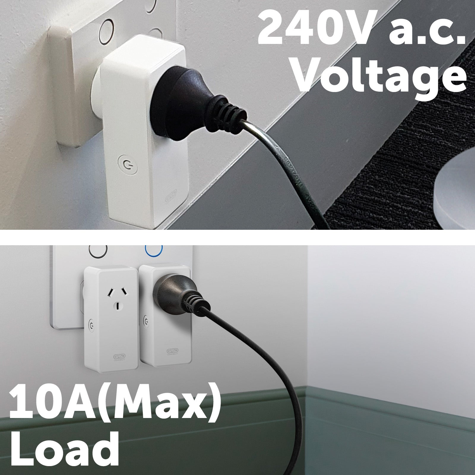 Arlec Grid Connect Smart Plug Adaptor with Temperature and Humidity Sensor