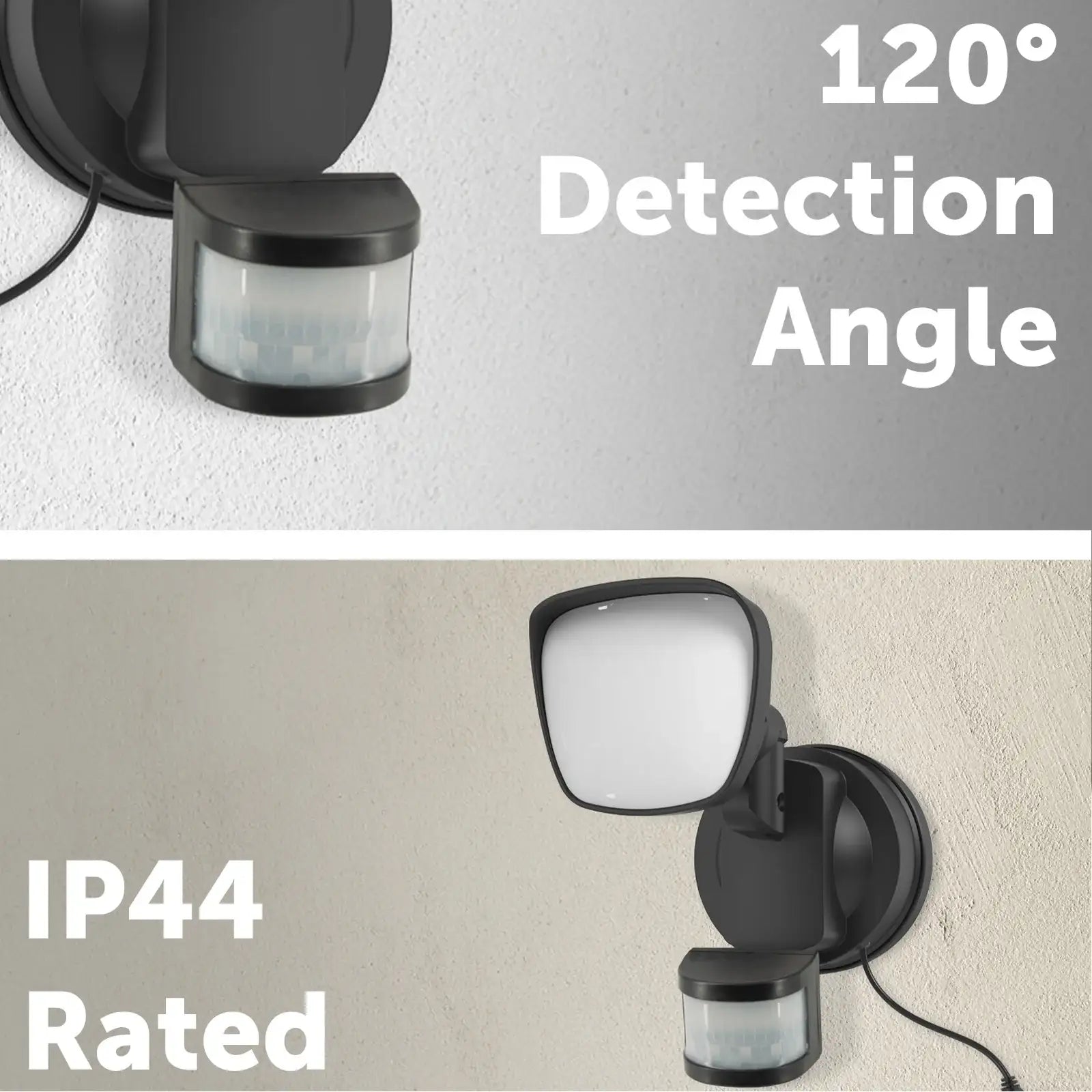 Arlec KETUPA 800 lumen hybrid solar security floodlight – PIR motion sensor, IP44 rated outdoor lighting