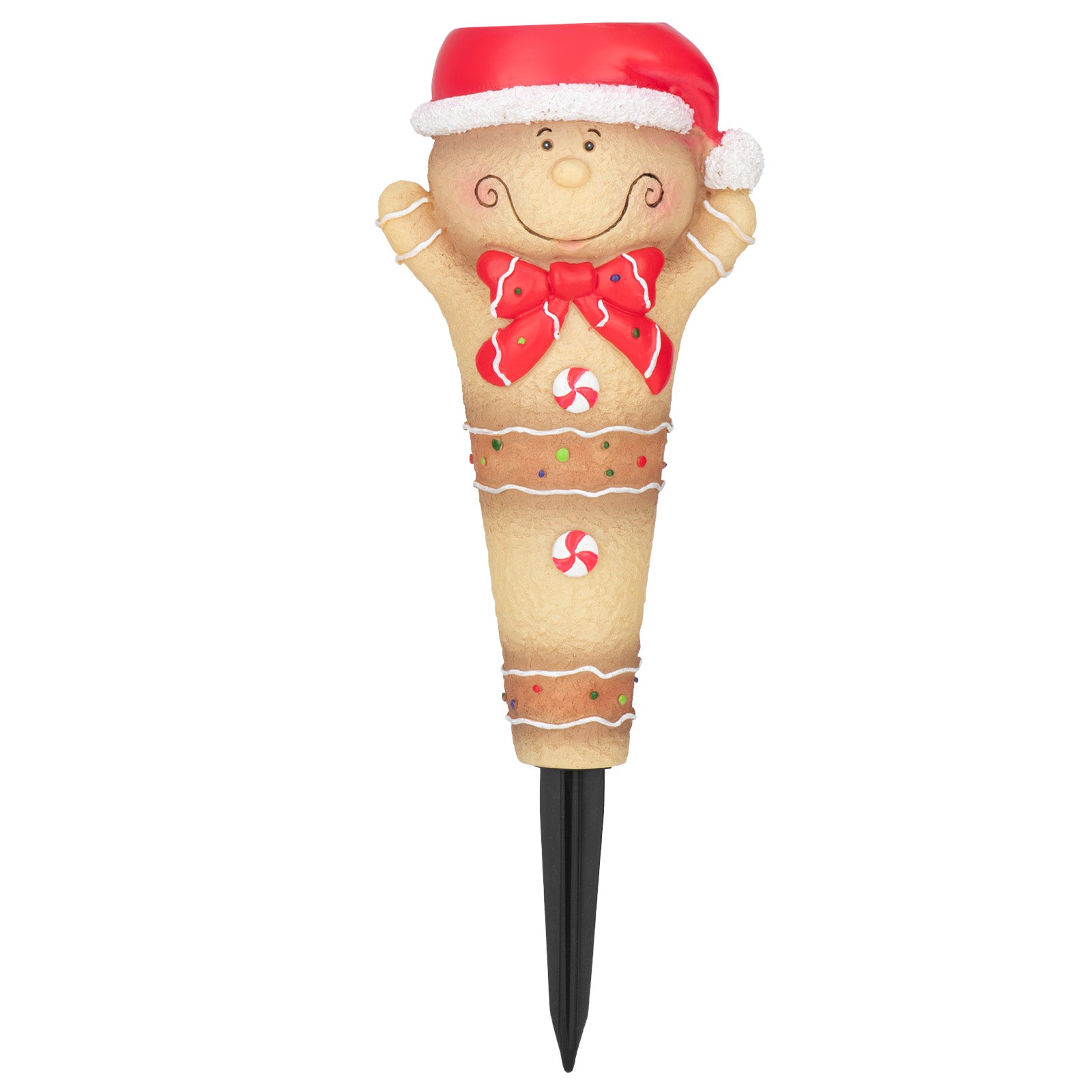 Arlec gingerbread man festive stake light – solar-powered LED resin decoration for Christmas outdoor displays