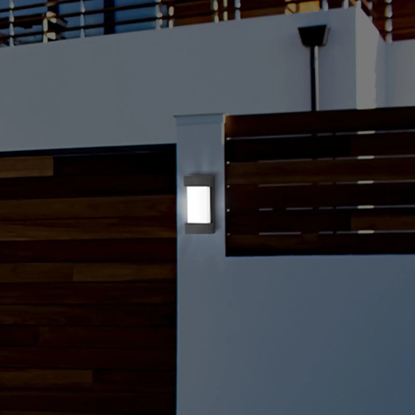 Arlec Sutton LED Aluminium Bunker - bunker wall light, energy efficient LED