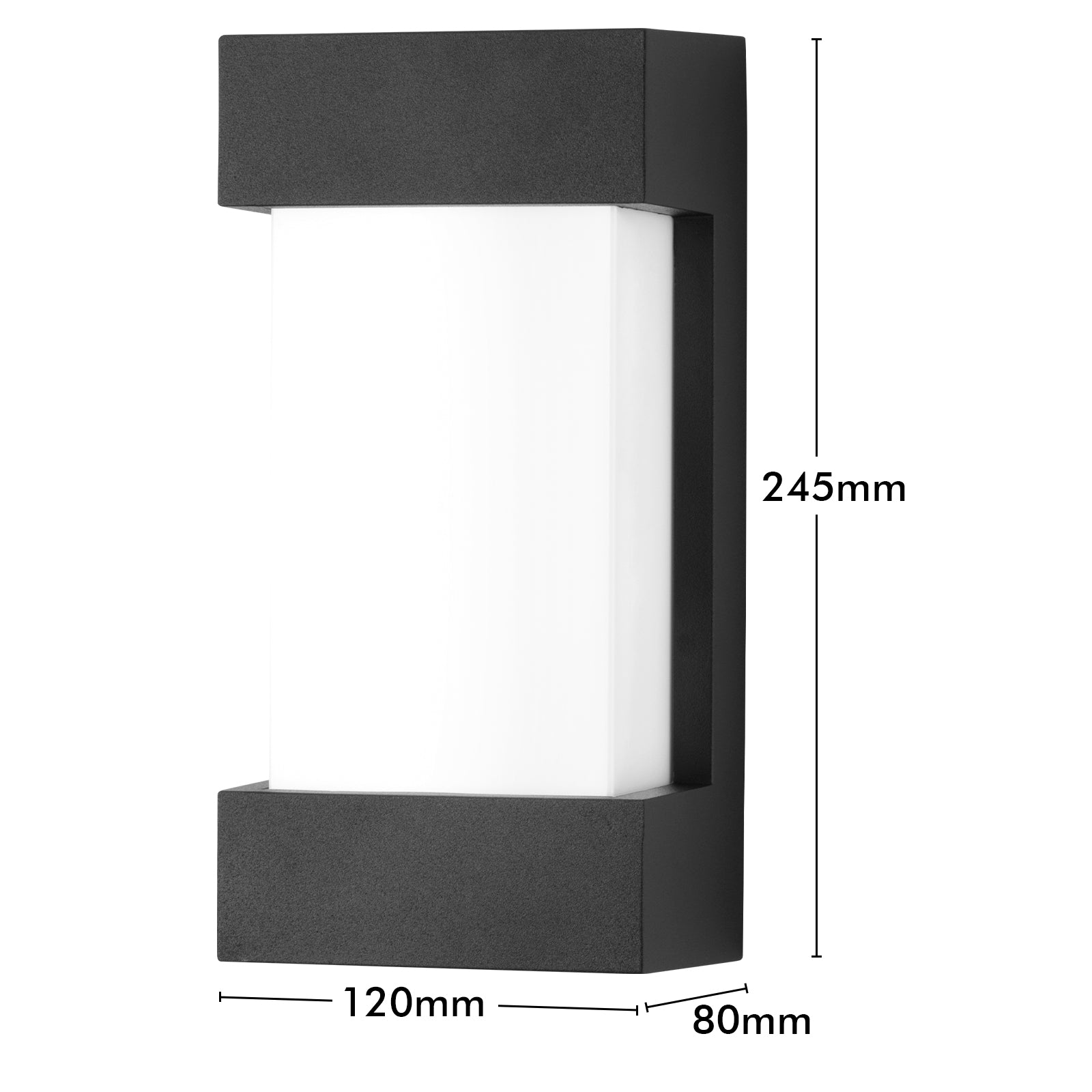 Arlec Sutton LED Aluminium Bunker - bunker wall light, energy efficient LED