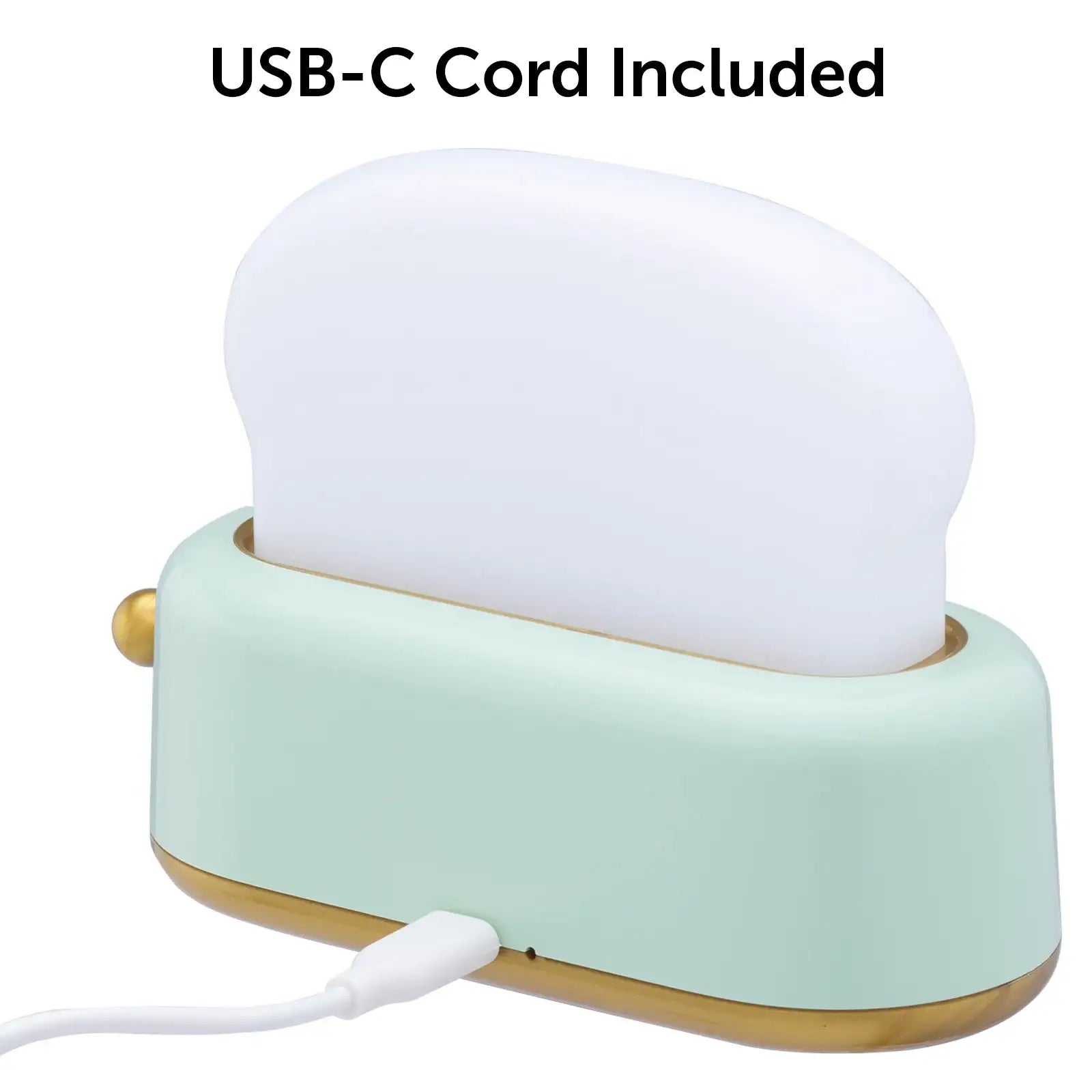 Arlec rechargeable toaster-shaped LED night light with soft ambient glow