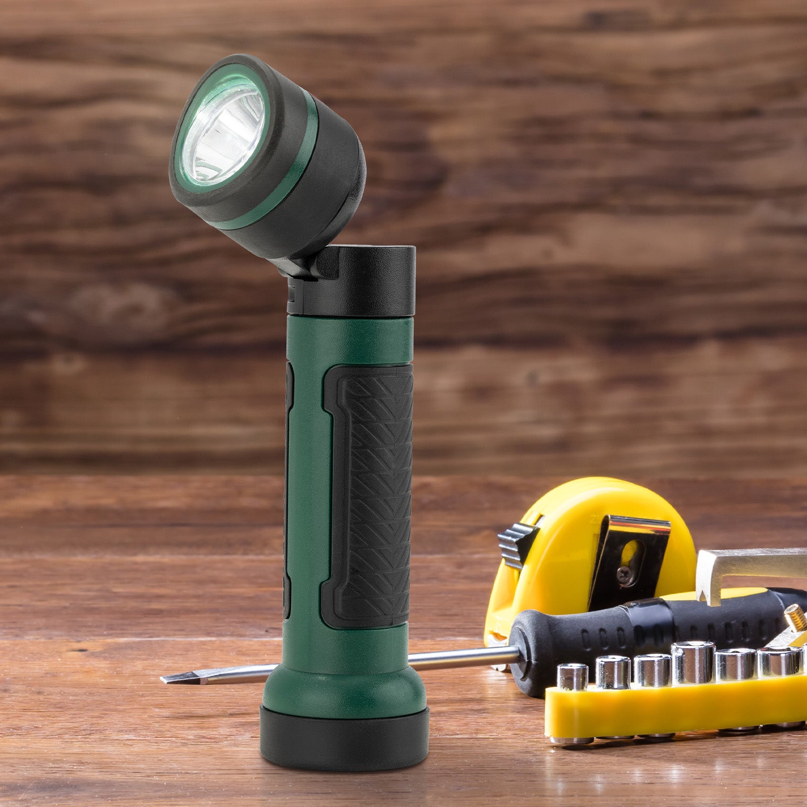 Arlec LED torch and pop-up worklight – magnetic base and adjustable head spotlight