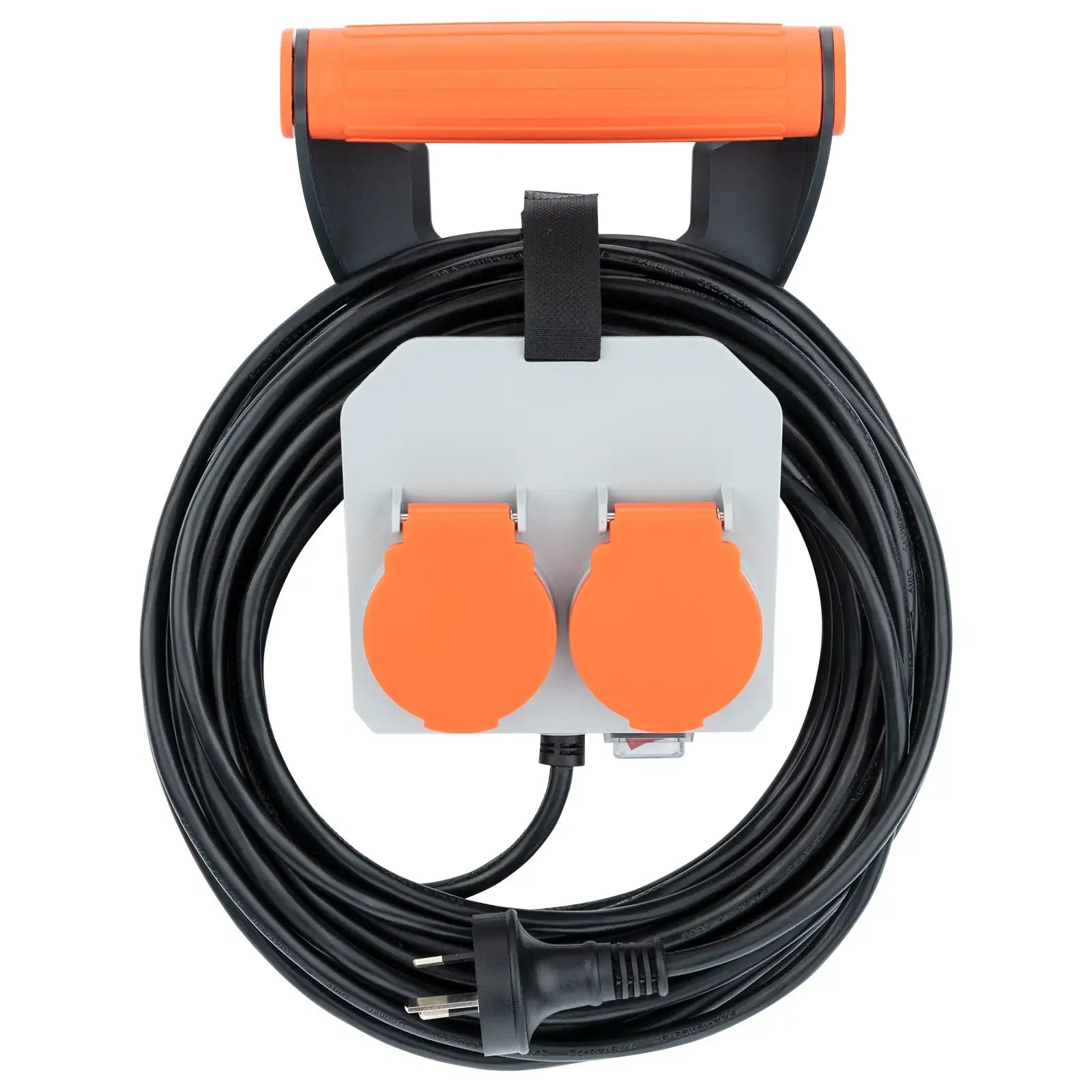 Arlec twin outlet power handle with 10m cable – outdoor workshop use