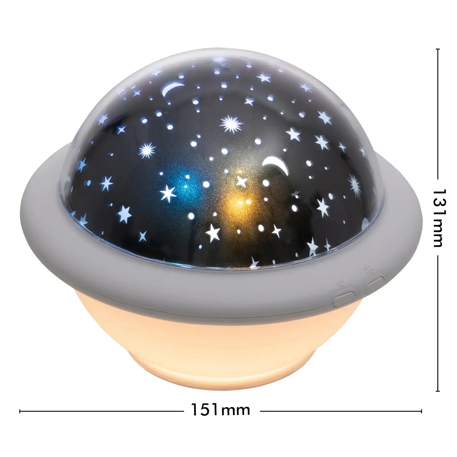 Arlec UFO LED night projector with colour-changing stars and moon for children’s room