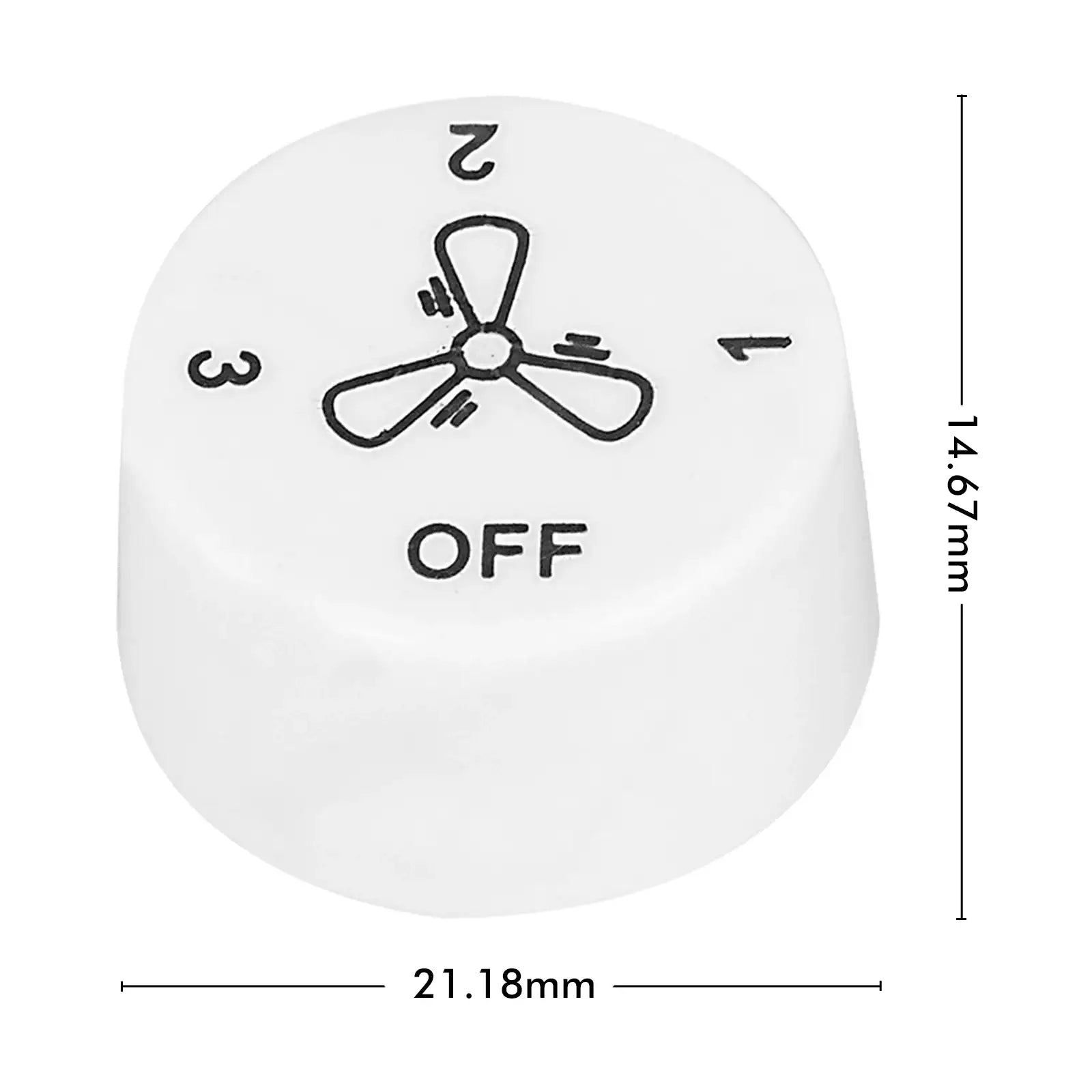 Arlec Wall Fan Controller Knob – 4 Pack Replacement Kit for Wall-Mounted Fans