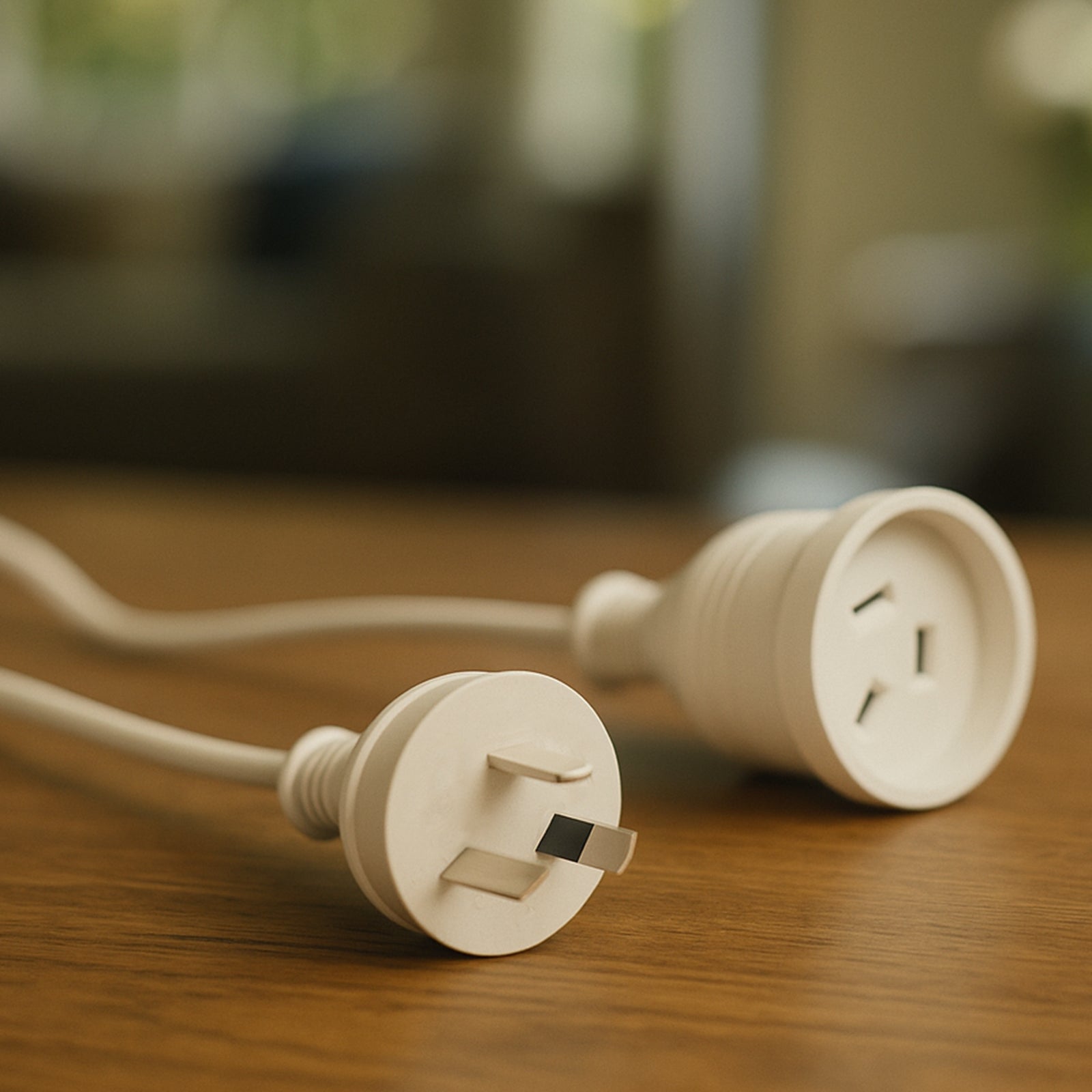 Domestic Extension Lead - 10m - long household extension, 10m indoor power cable, flexible extension cord