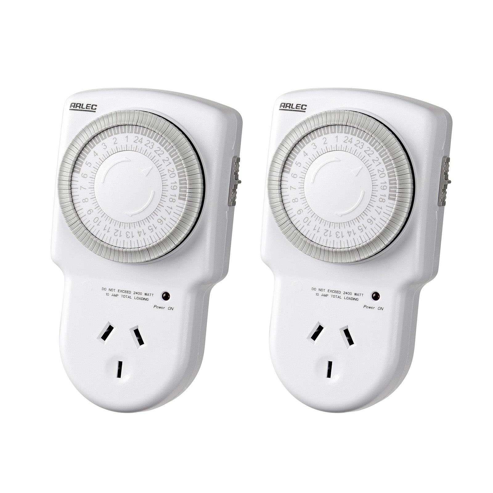 Arlec 24 Hour Timer Twin Pack for automatic power control