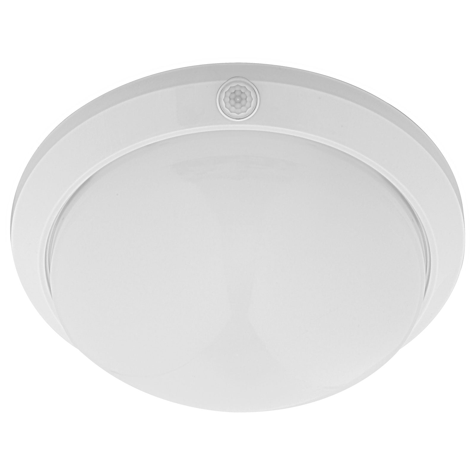 Arlec White DIY LED Oyster Sensor Light - motion sensor light, energy efficient LED, easy DIY installation