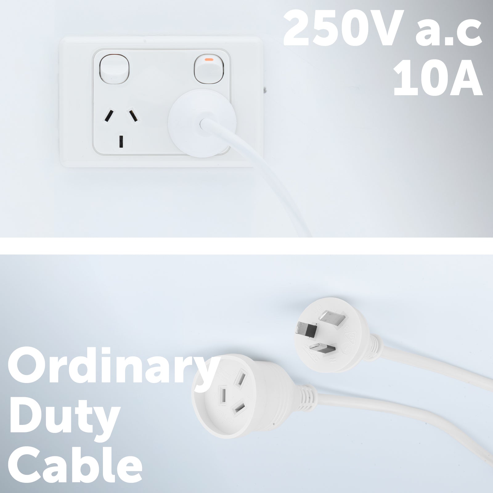 Domestic Extension Lead - 5m - 5m power lead, indoor extension cable, domestic extension solution