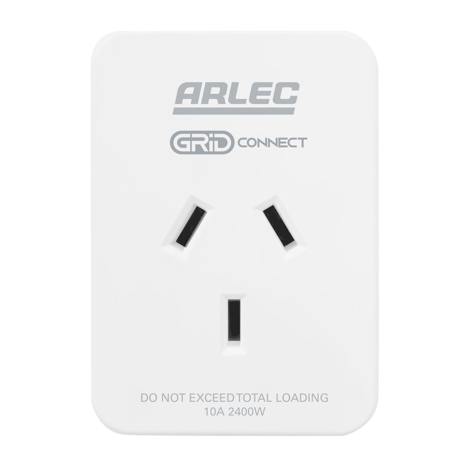 Arlec smart Wi-Fi plug with power monitoring, white Grid Connect socket, energy efficient smart plug