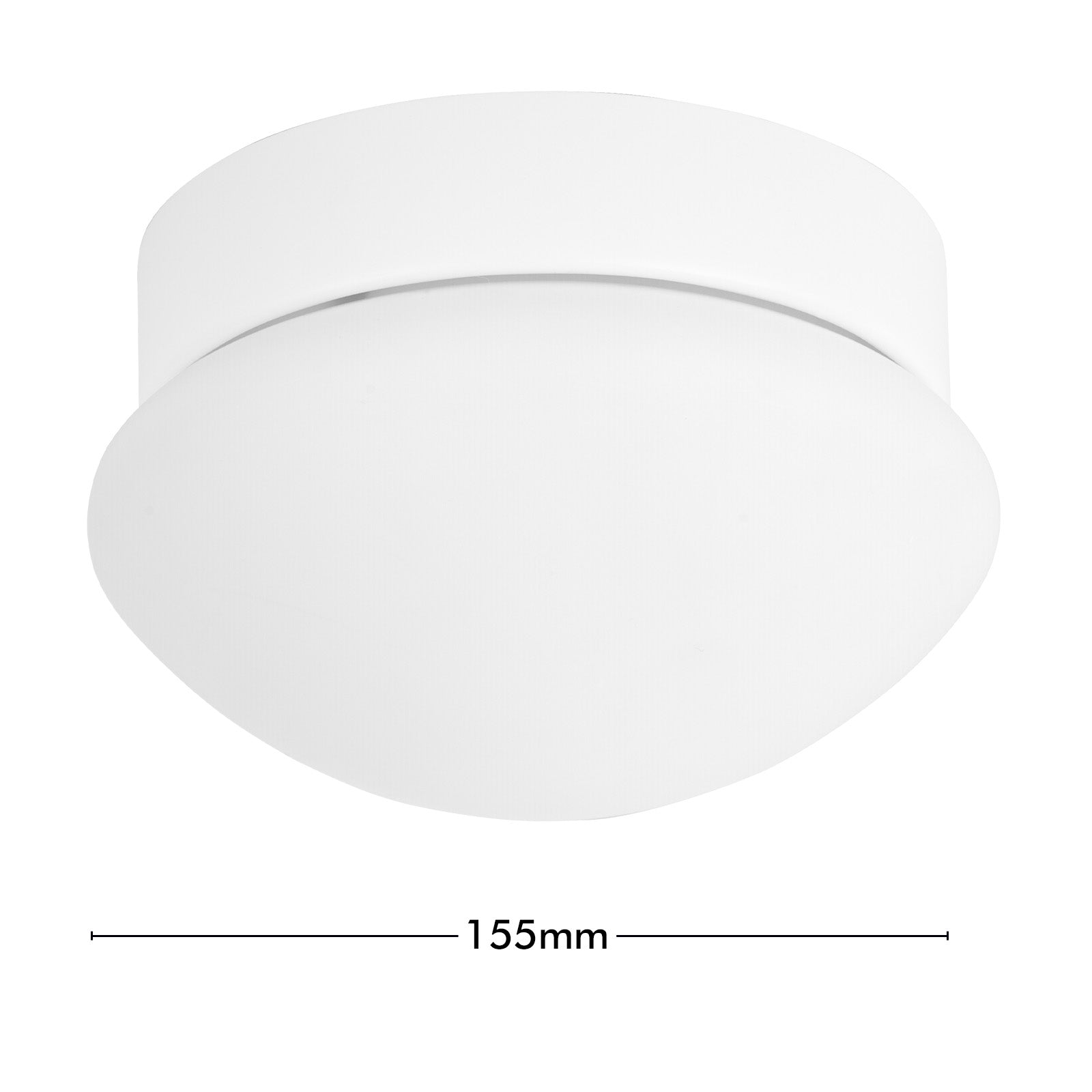 Arlec White Oyster Fan Ceiling Light – Stylish E27 Retrofit Light for Ceiling Fans