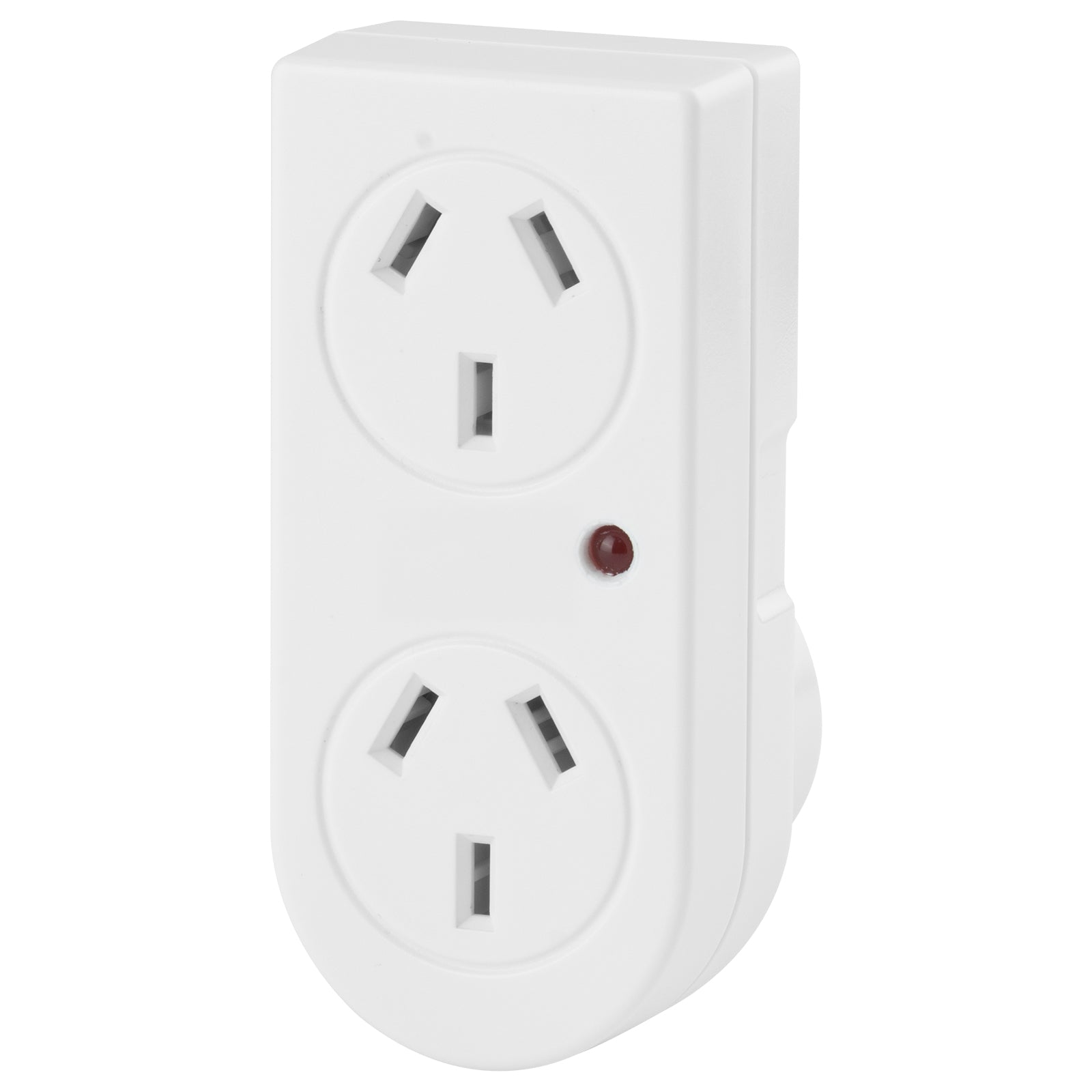 Surge protected double adaptor for electronic devices – Arlec power plug