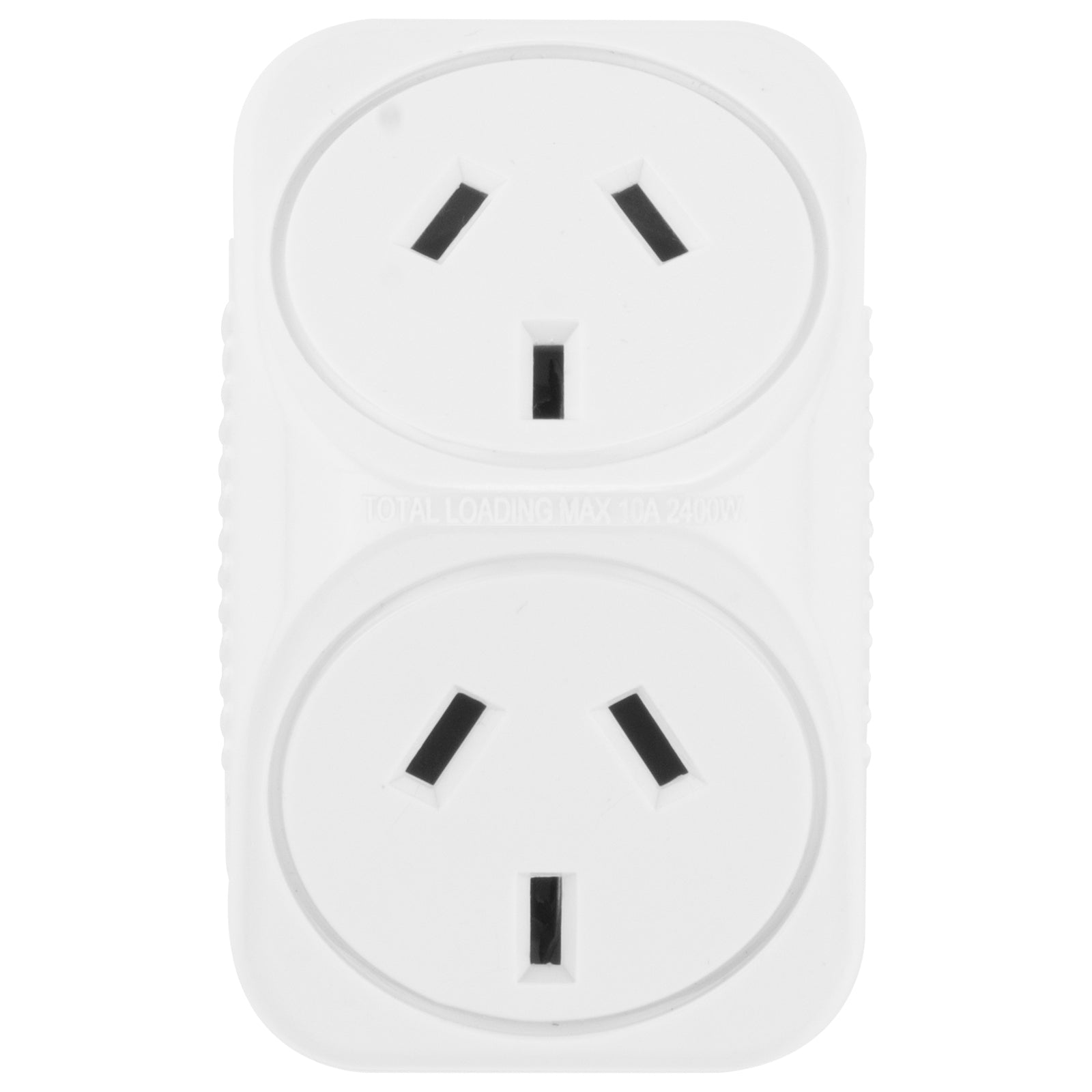 Arlec White Triangular Double Adaptor