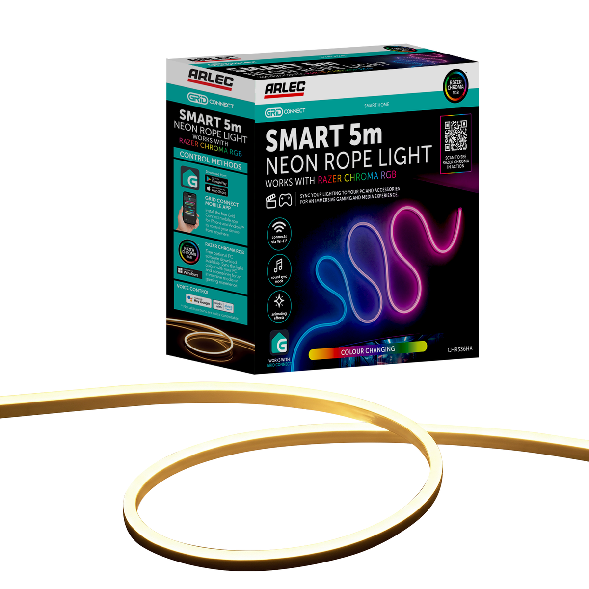 Arlec Grid Connect Smart 5m Neon Rope Light