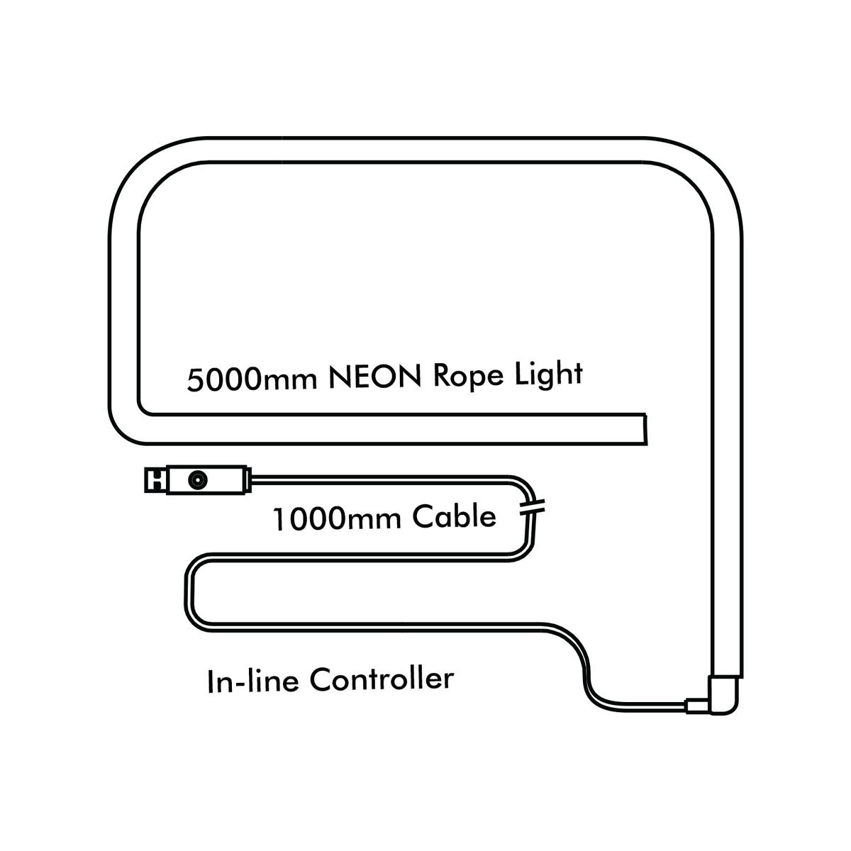 Arlec Grid Connect Smart 5m Neon Rope Light