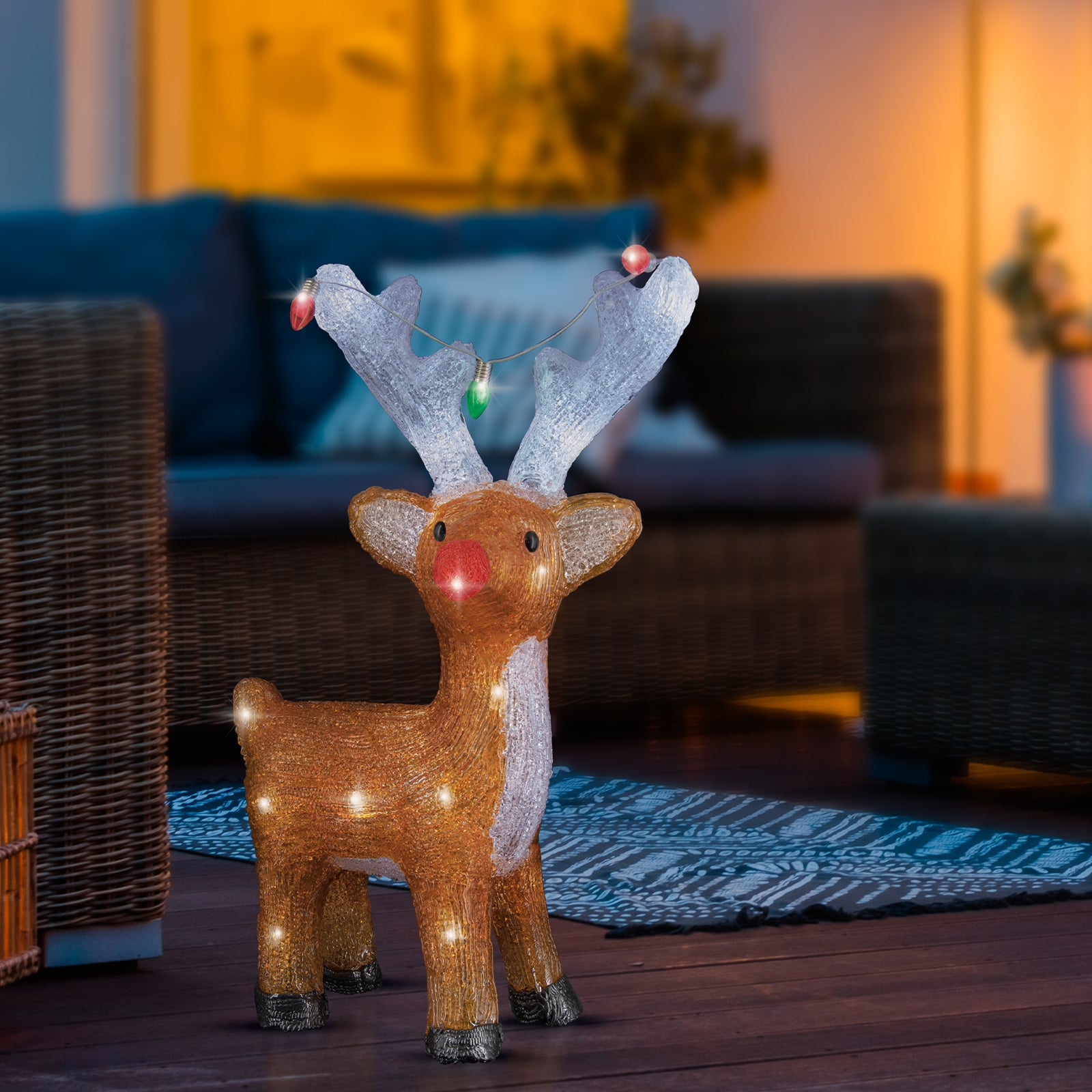 Arlec Battery Operated LED Acrylic Deer