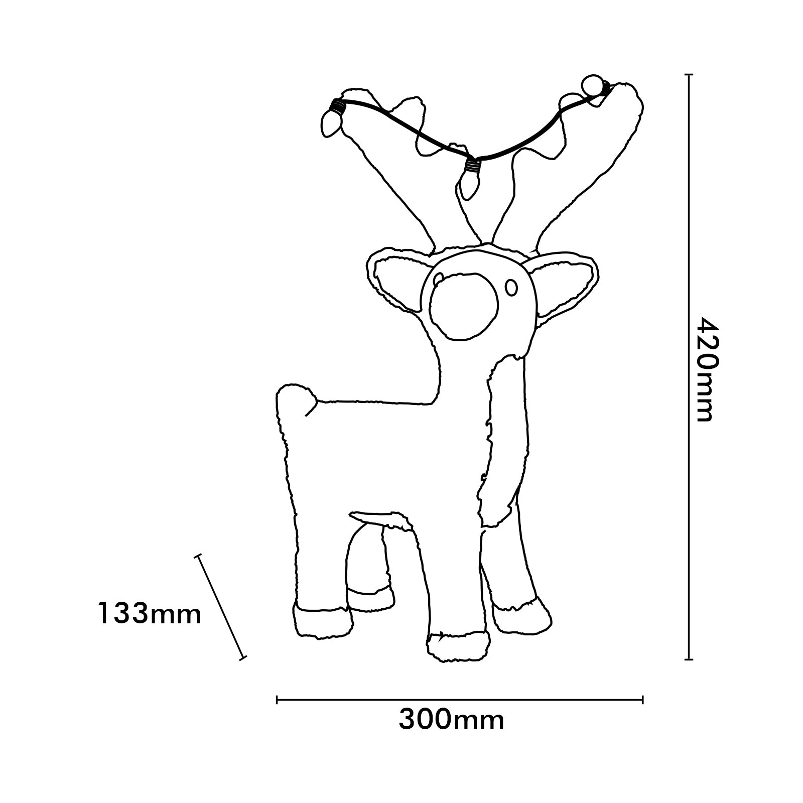 Arlec Battery Operated LED Acrylic Deer