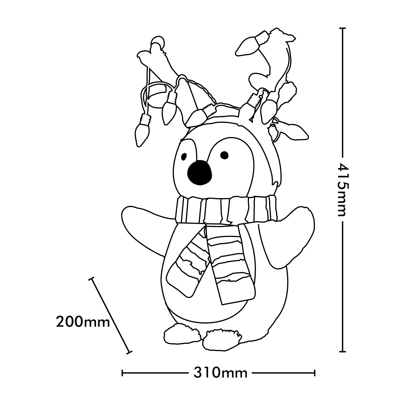 Arlec Low Voltage LED Acrylic Penguin