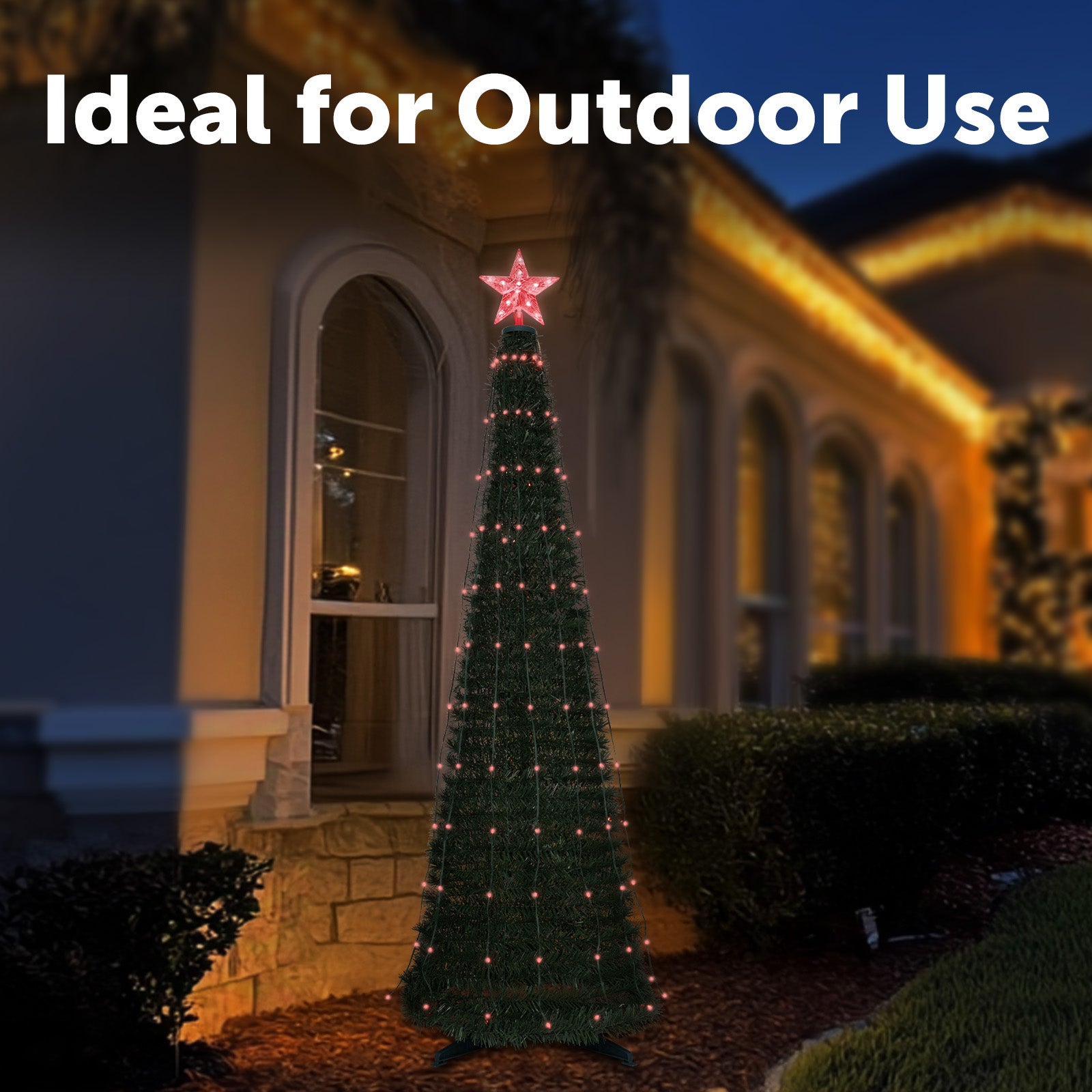 Arlec 1.9m 180 LED Low Voltage Pop-Up Christmas Tree