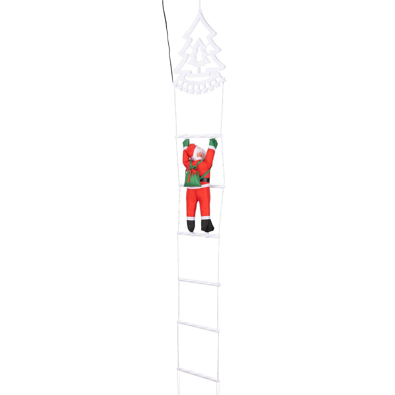 Arlec 138cm Low Voltage Christmas Tree Ladder With Santa