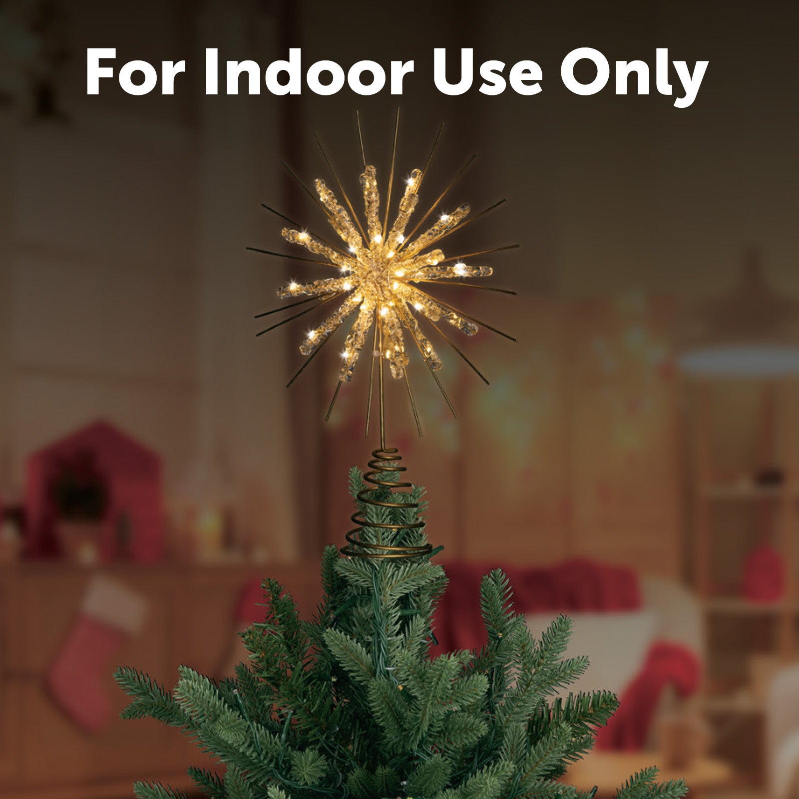 Arlec's 31cm Battery-Powered Starburst Tree Topper
