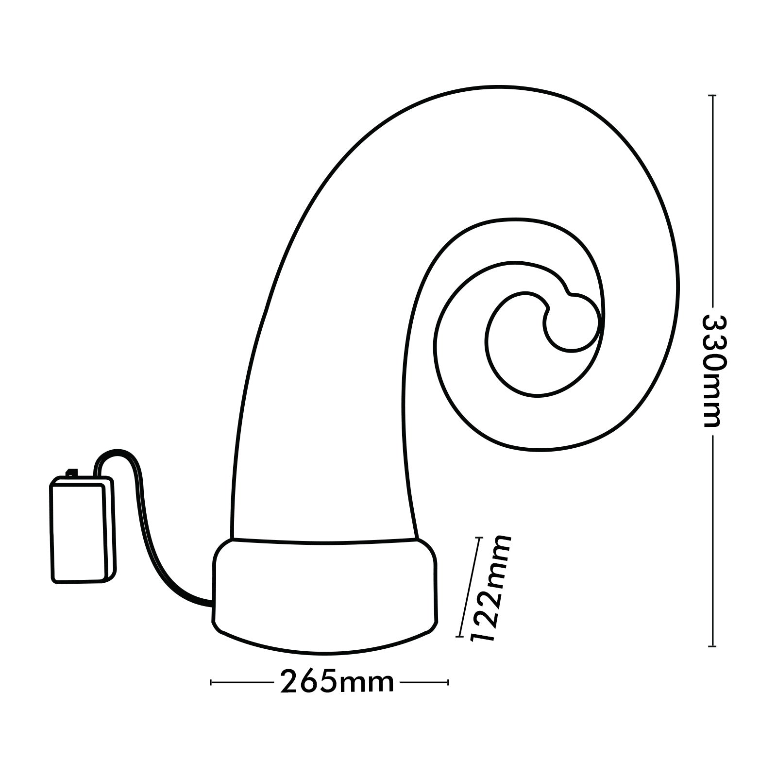 Arlec 33cm Battery Operated Santa Hat Tree Topper