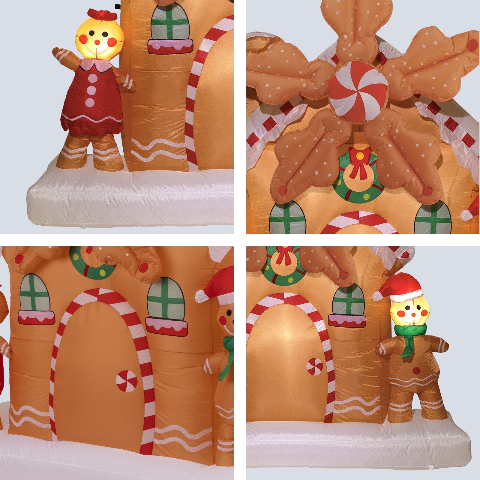 Arlec 1.8m Inflatable Rotating Gingerbread House