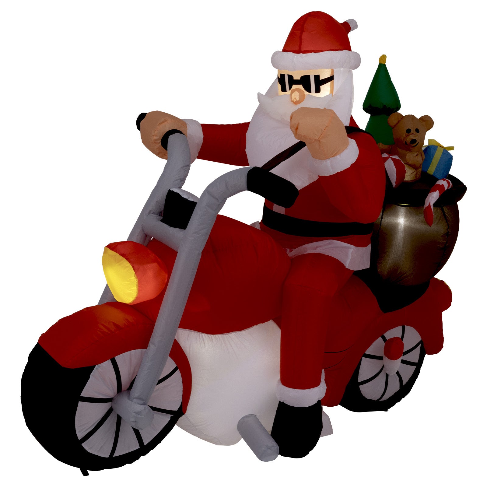 Arlec 1.5m Inflatable Santa on Motorcycle