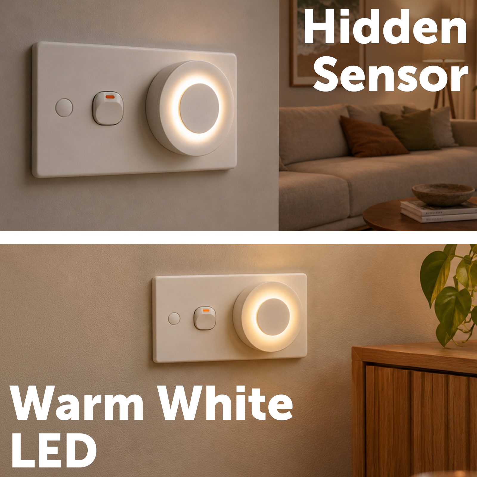 Arlec Hidden Motion Sensor Plug-In Night Light