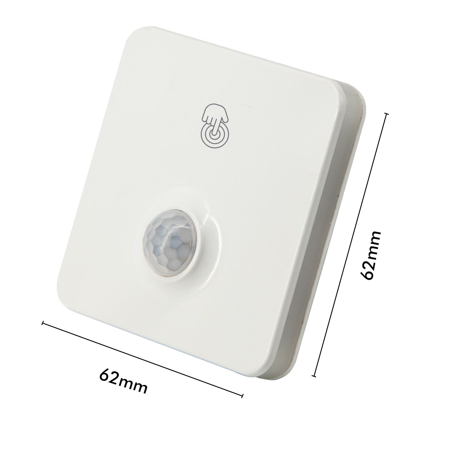 Arlec Round Lit Square Shape Plug In Motion Sensor Night Light