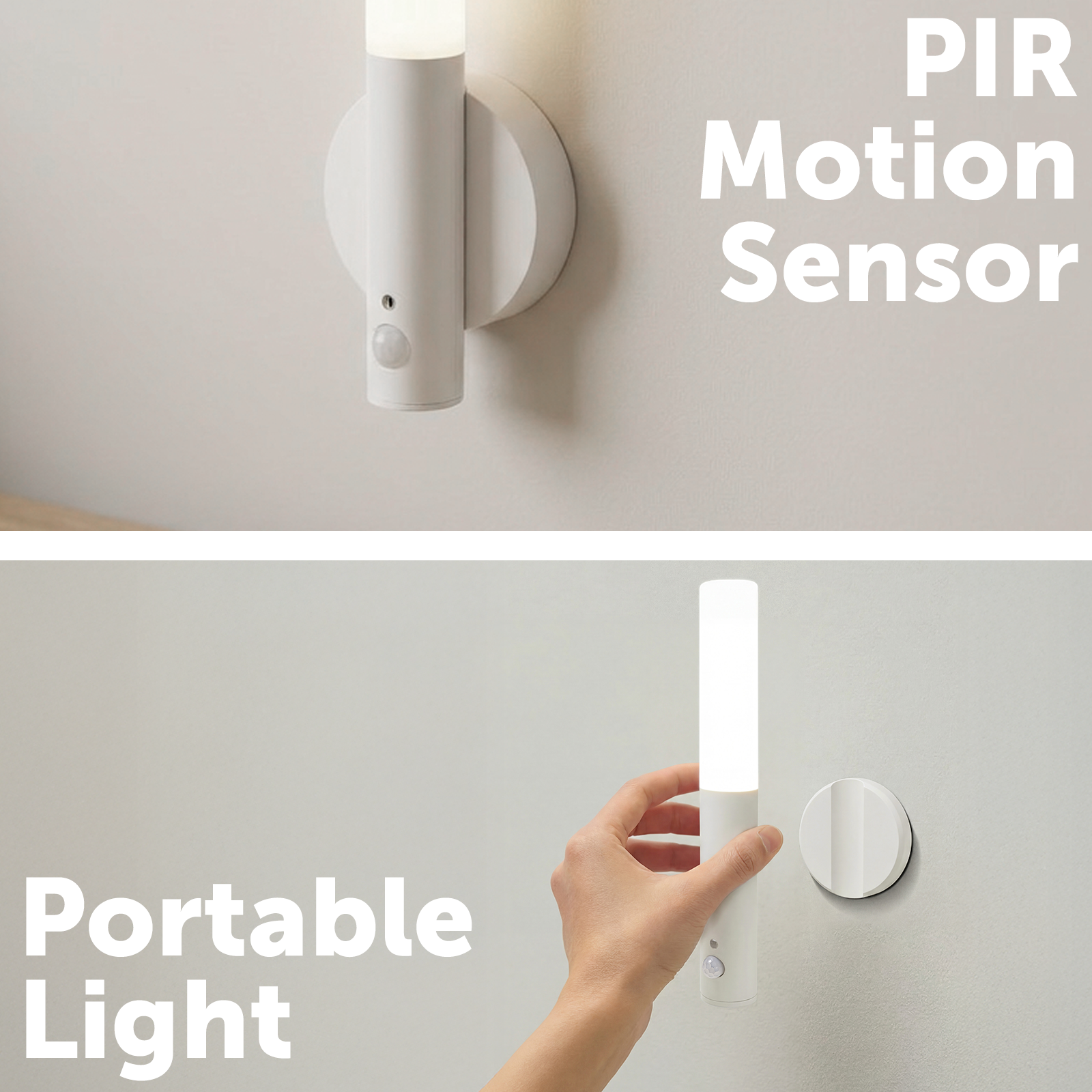 Arlec White Rechargeable Magnet Mount Sensor Light