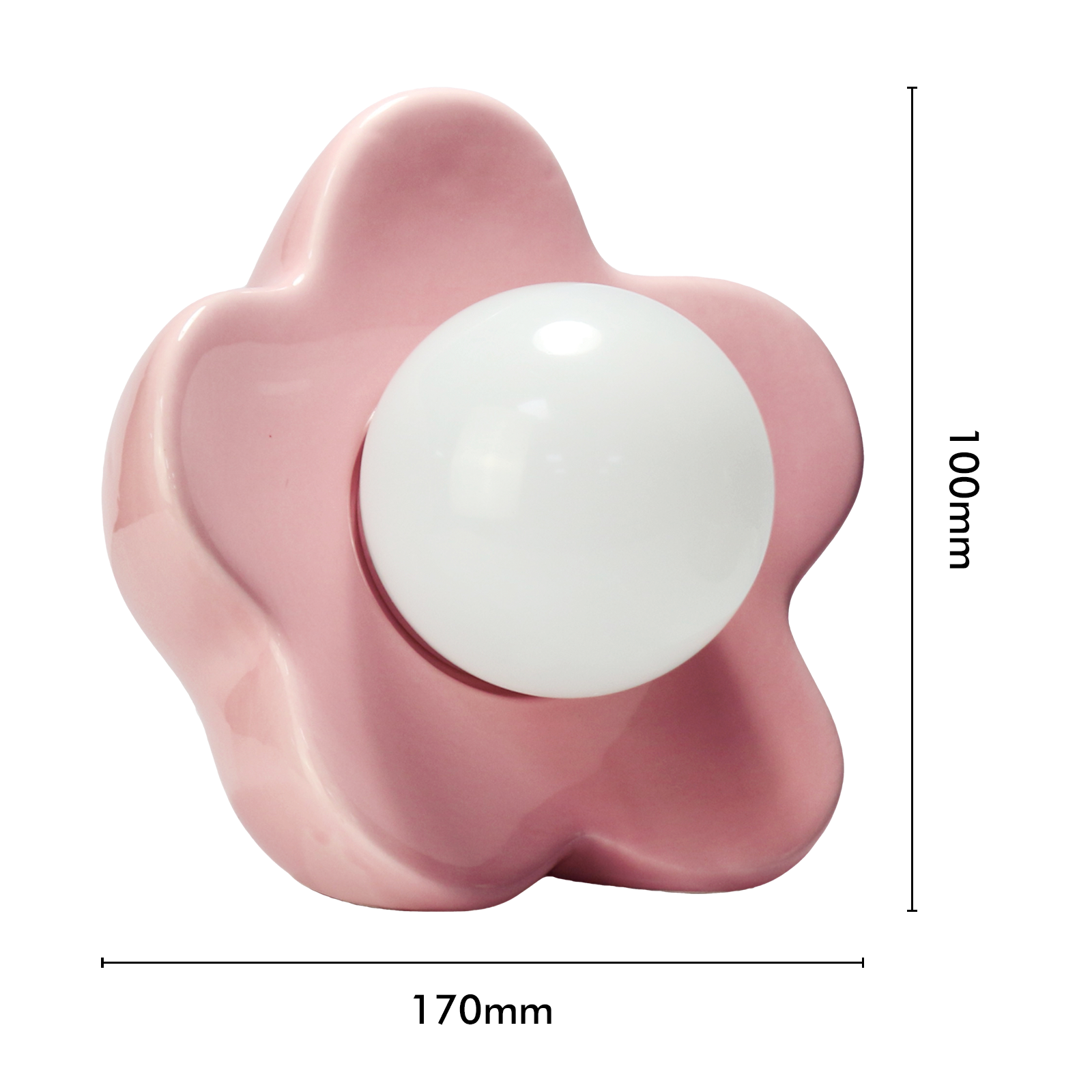 Arlec Pink Ceramic Flower Lamp