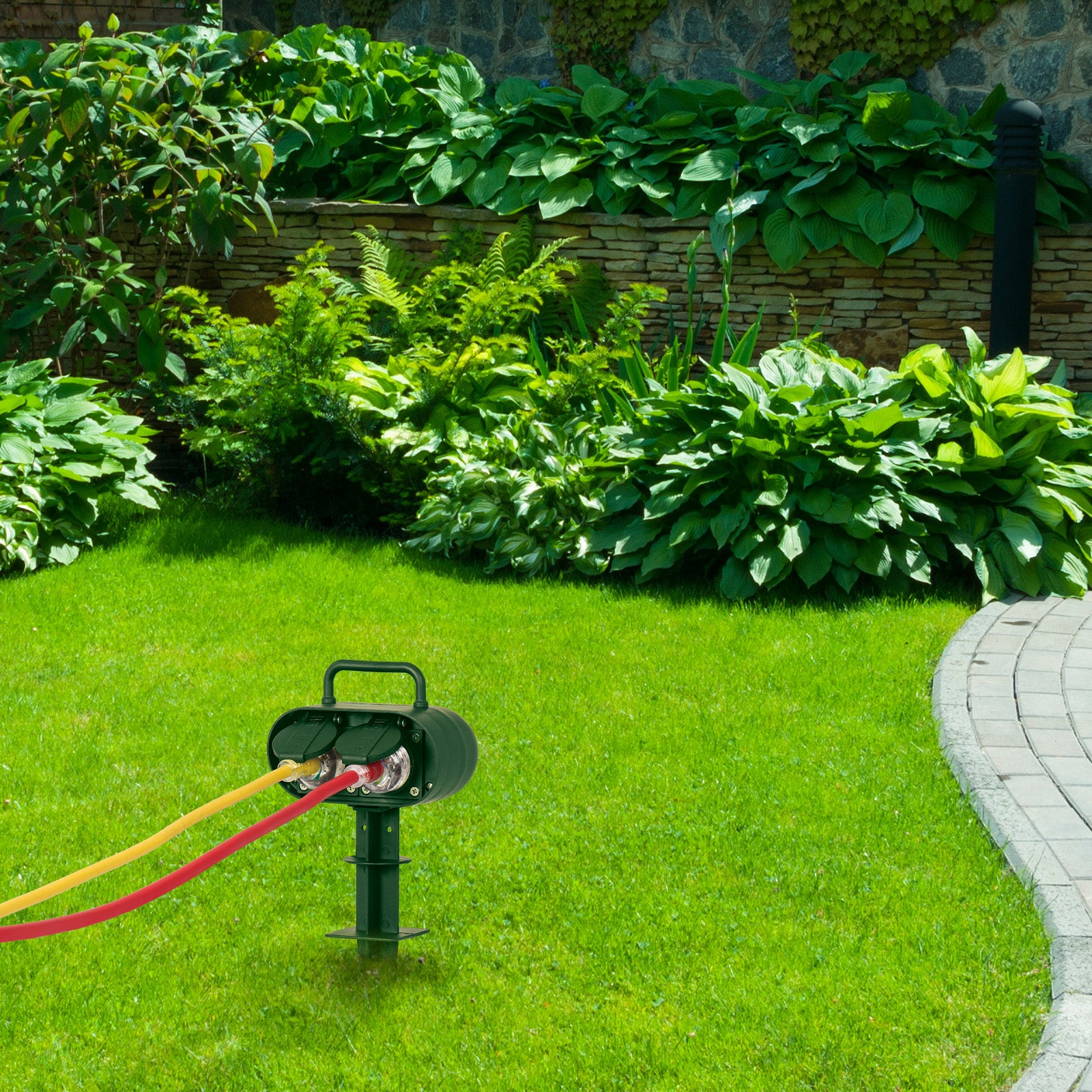 Arlec IP44 2 Outlet Outdoor Power Garden Stake