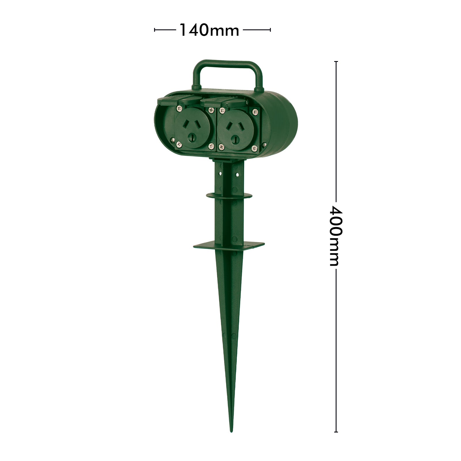 Arlec IP44 2 Outlet Outdoor Power Garden Stake