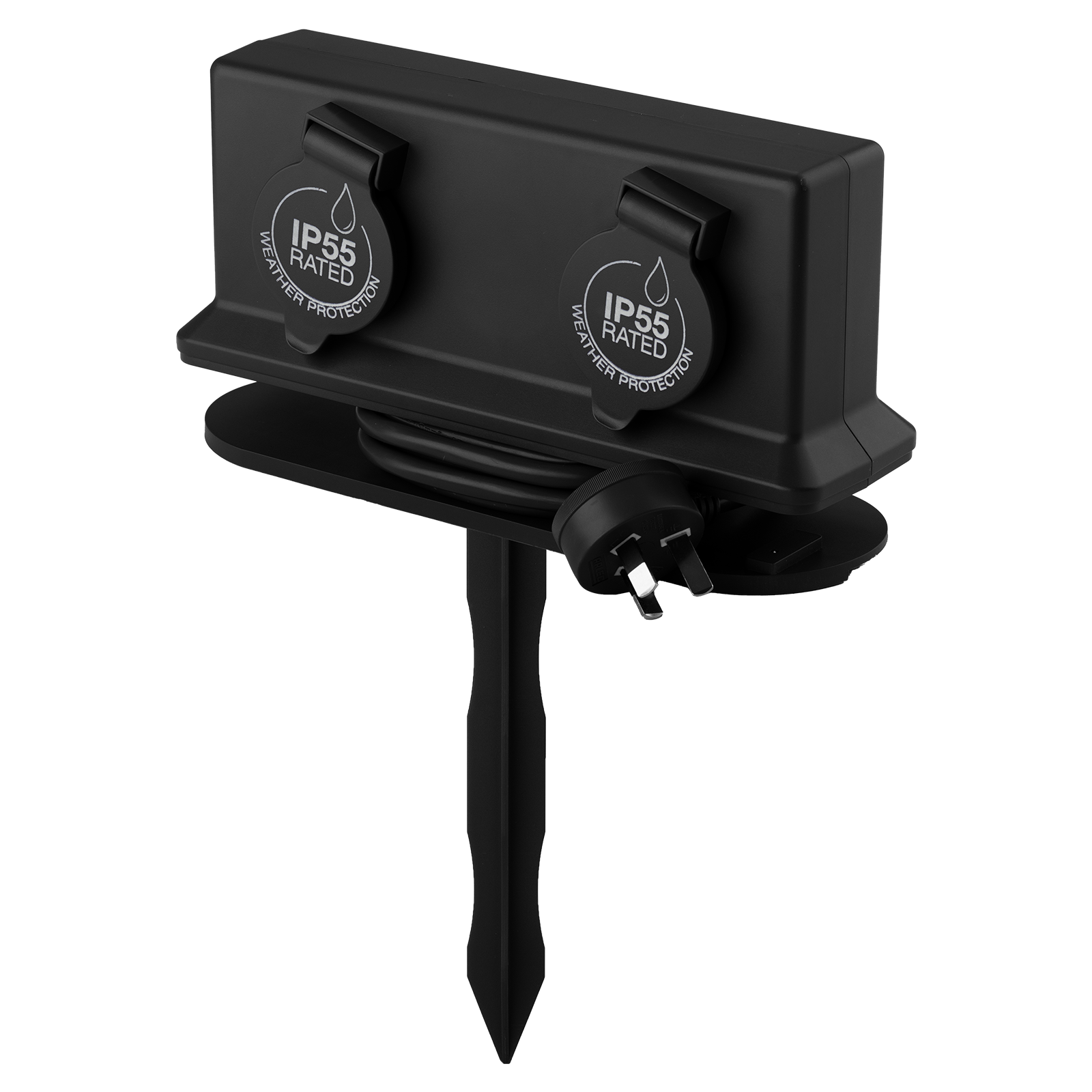 Arlec 4 Outlet Outdoor Powerboard With Removable Garden Stake