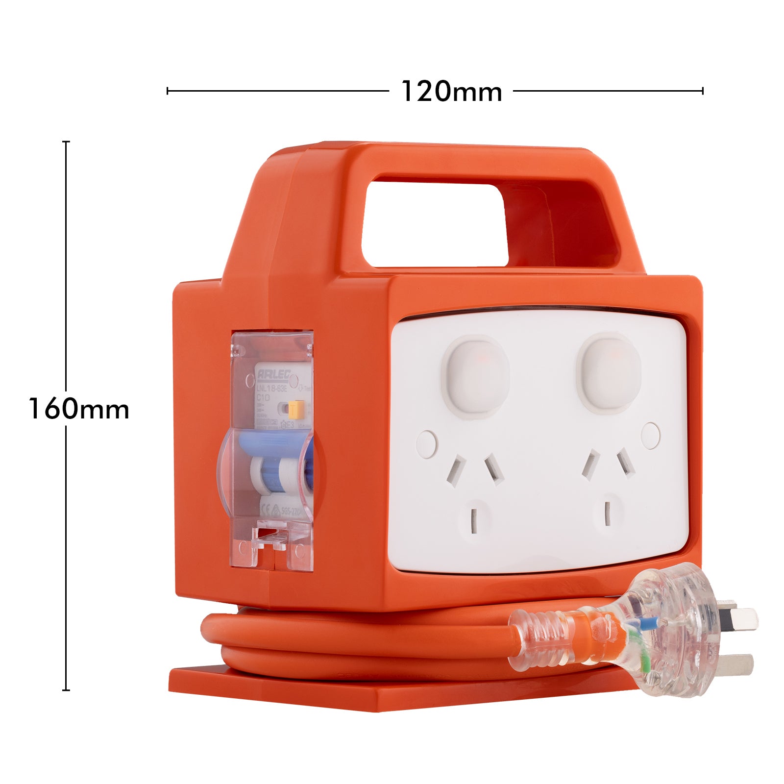 Arlec 4 Outlet Portable Power Block with Safety Switch