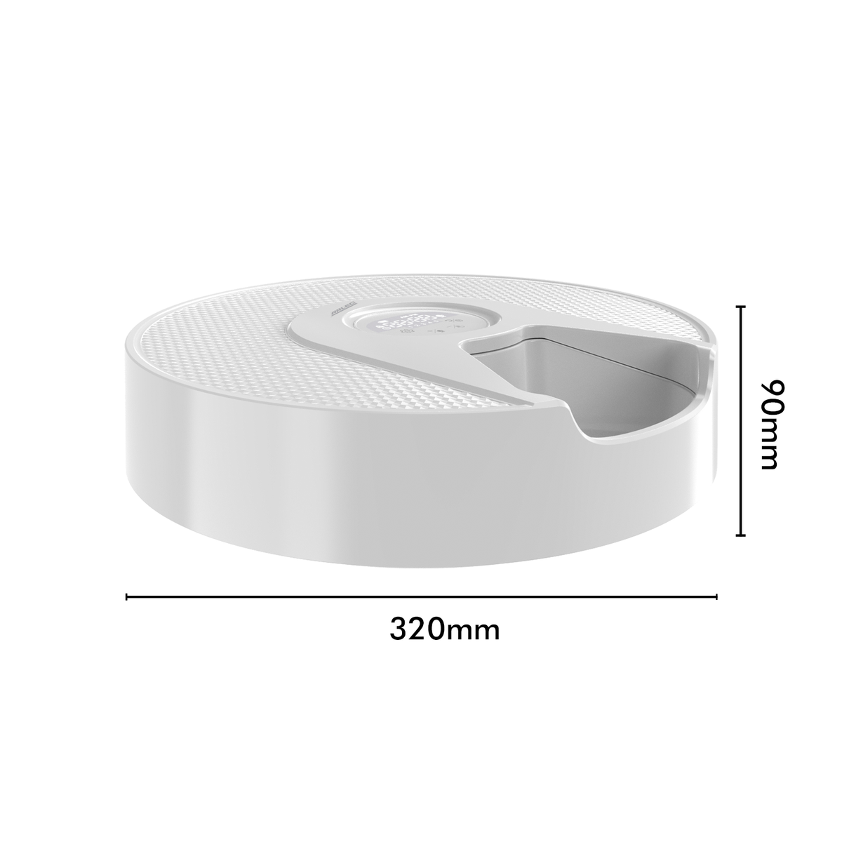 Arlec White Automatic Pet Feeder for Wet & Dry Food