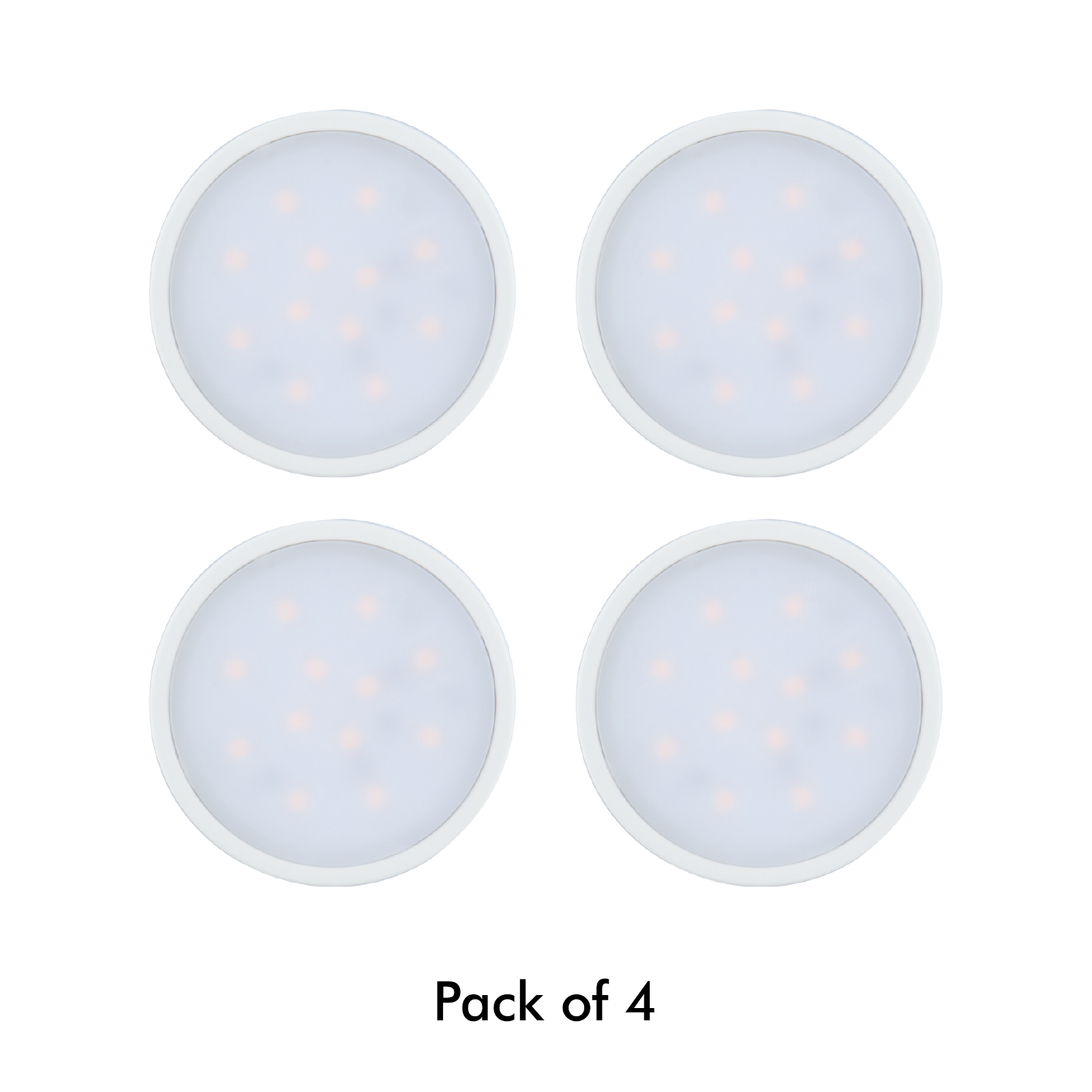 Arlec RGBW Puck Light Kit With Remote - 4 Pack