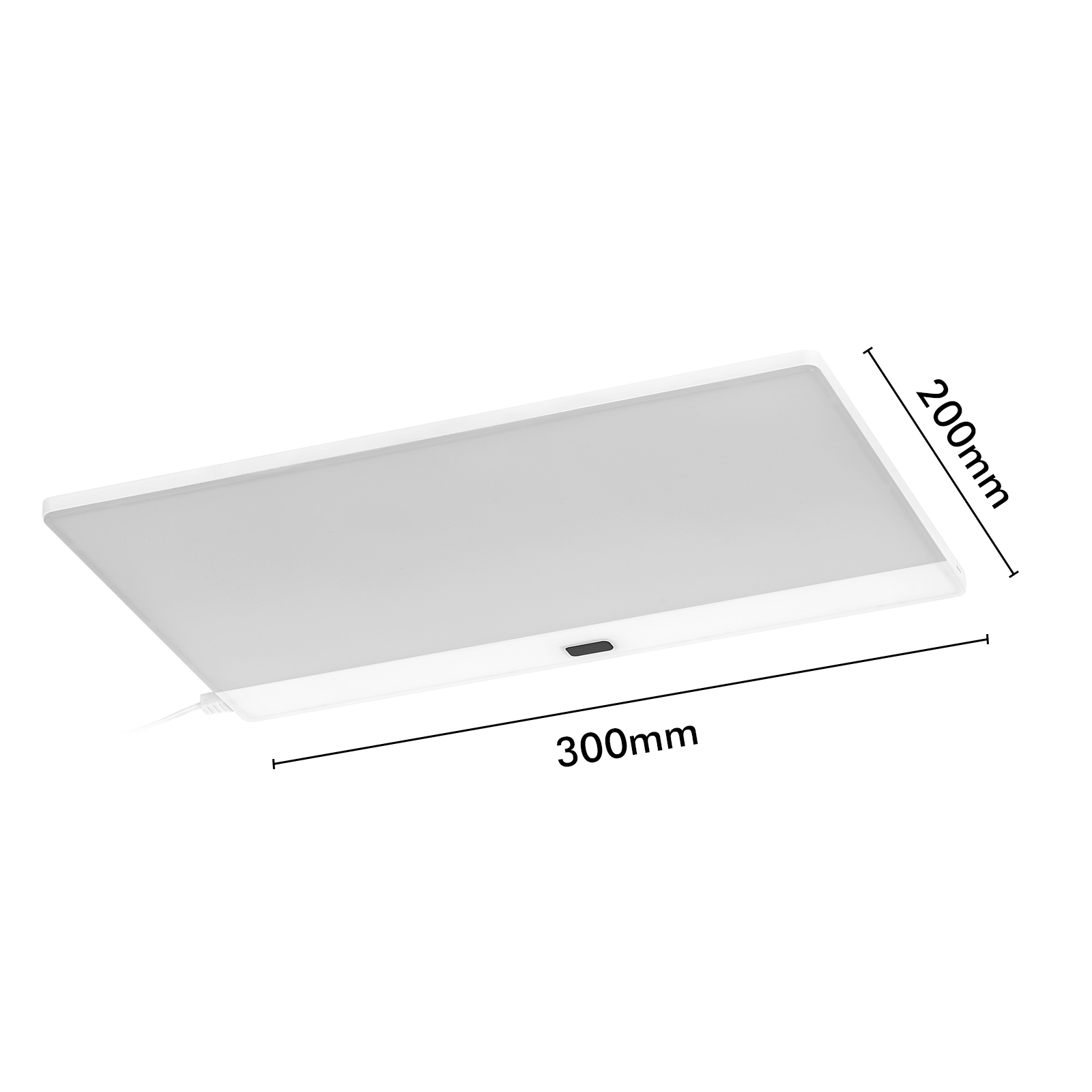 Arlec 300 x 200mm CCT and Dimmable Frameless Cabinet Light With IR Sensor