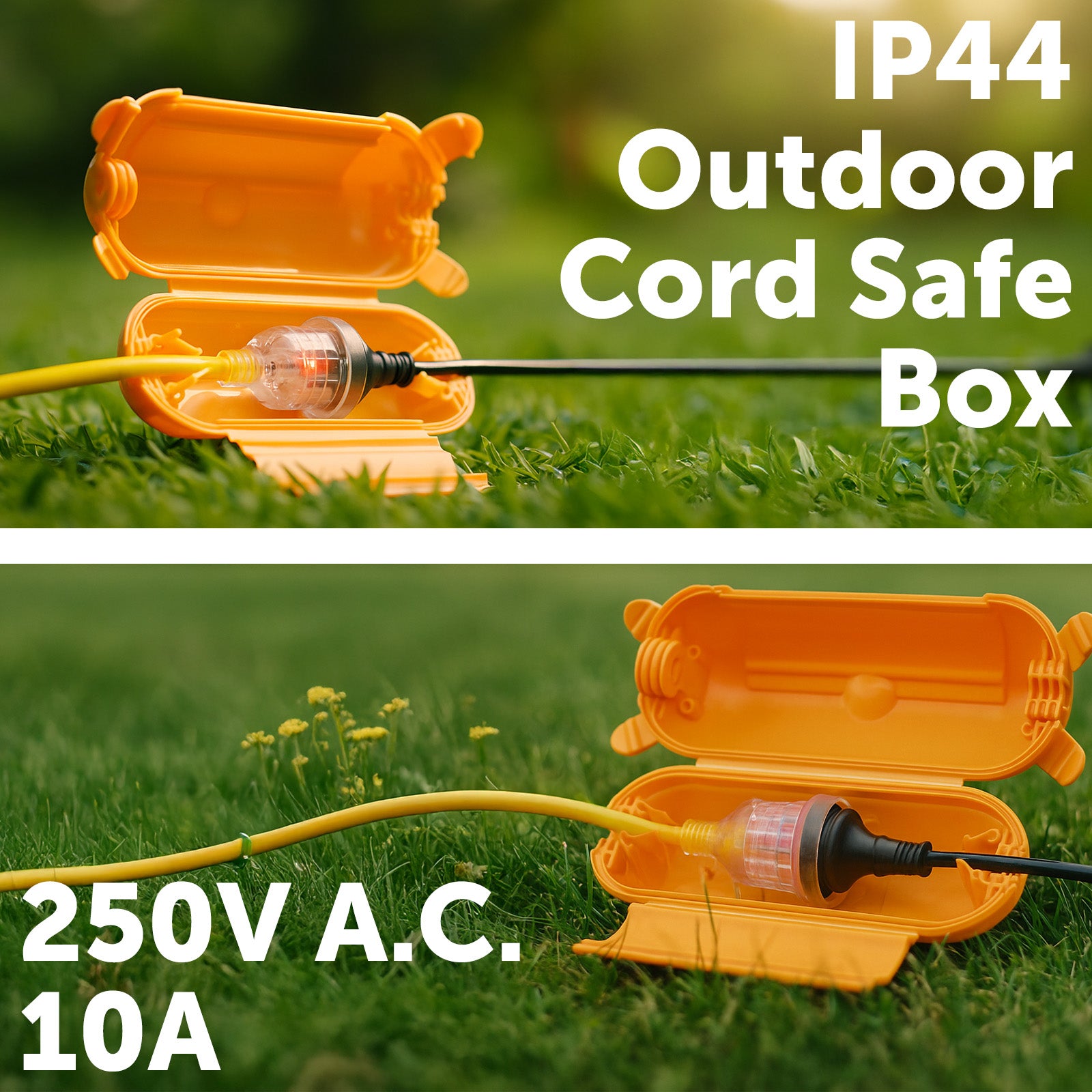 Arlec 15m Heavy Duty Extension Lead With Bonus IP44 Cord Safety Box