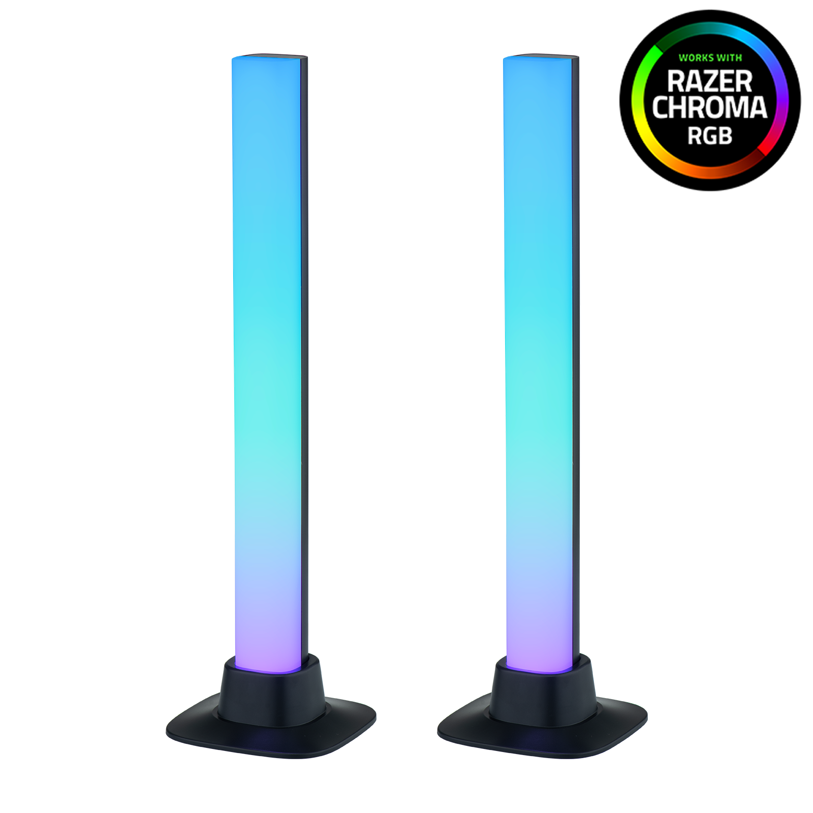 Arlec Grid Connect Smart RGB Desk Lights Twin Pack with Razer Chroma